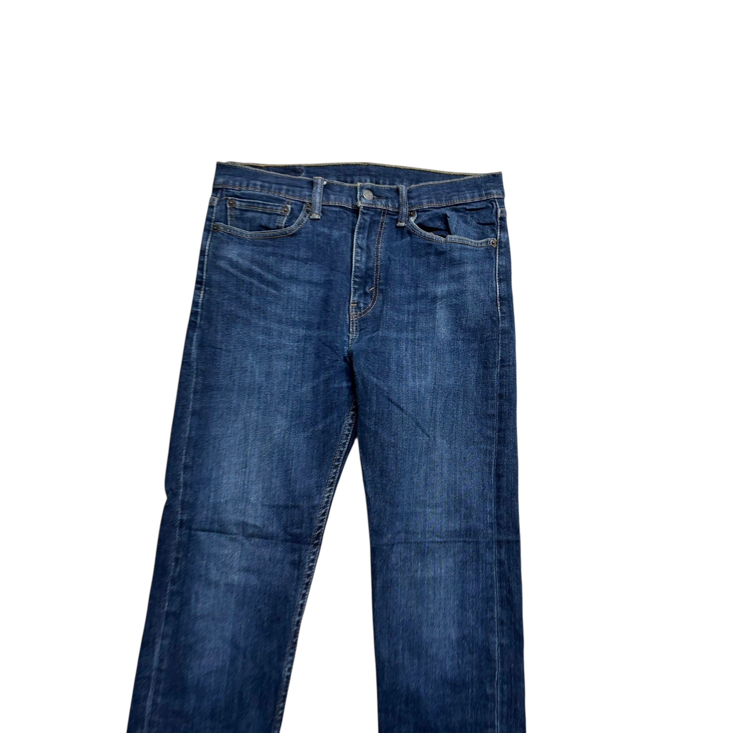 Levis 510 Jeans W32 L33 Mens Dark Blue Skinny Fit Stretch Denim (E)