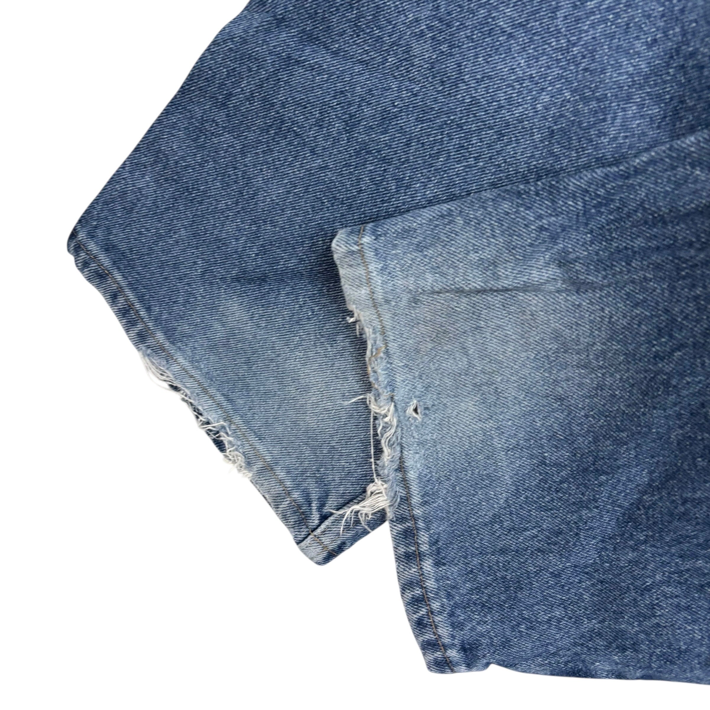 Wrangler Jeans W40 L29 Mens Mid Blue Relaxed Straight Fit Denim (F)