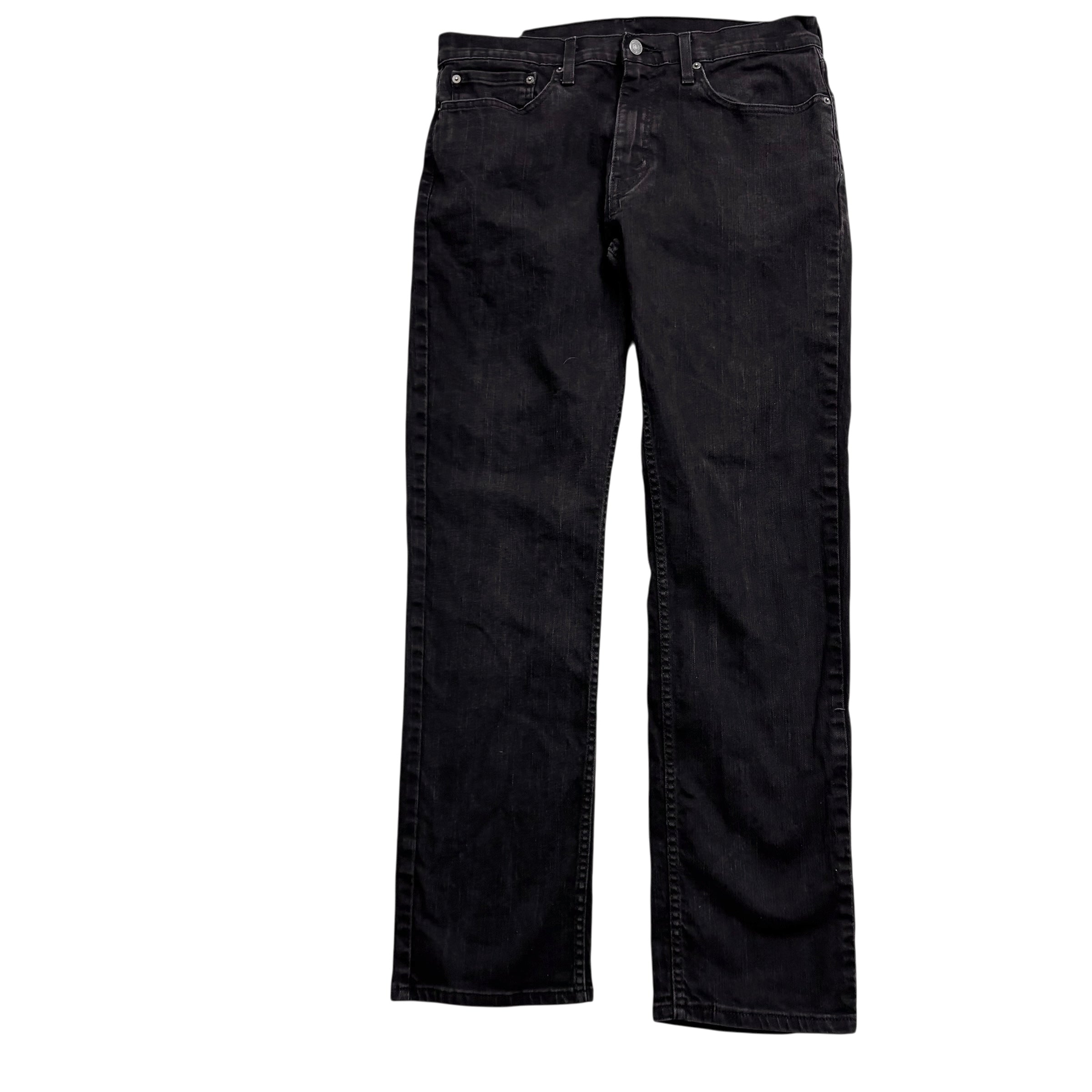 Levis 559 Jeans W34 L33 Mens Black Regular Straight Fit Stretch Denim (E)