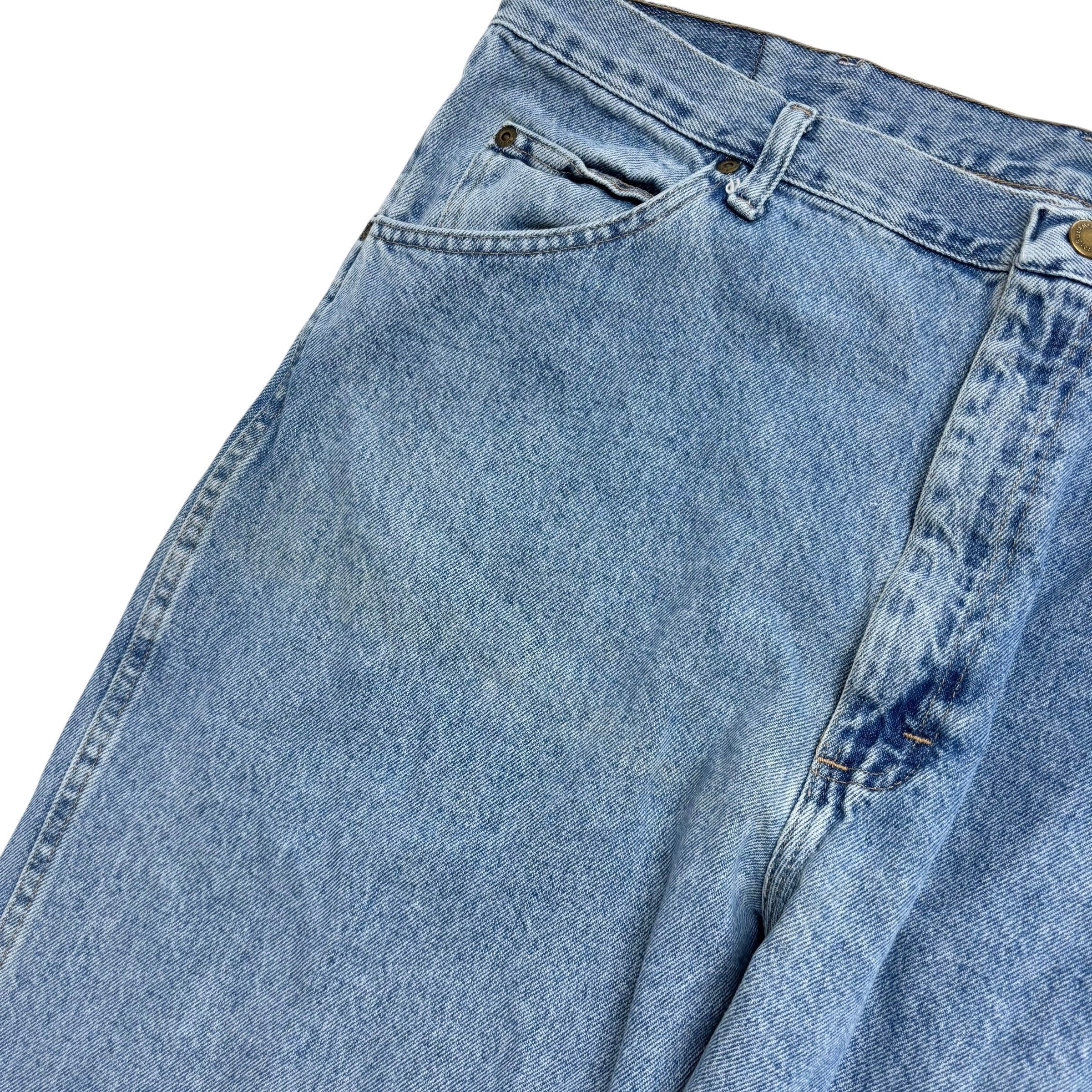 Wrangler Jeans W40 L30 Mens Light Blue Regular Straight Fit Vintage Denim