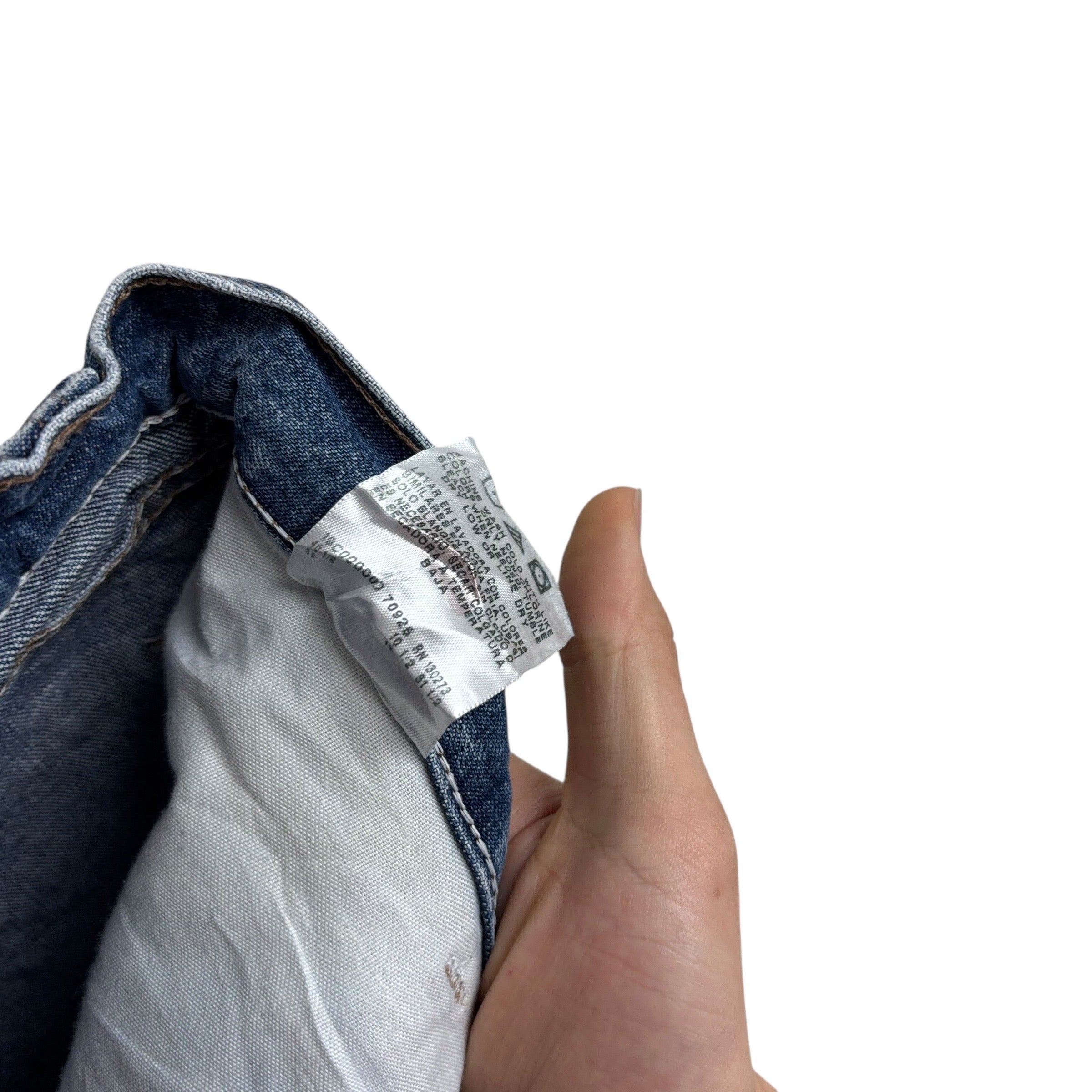 Wrangler Baggy Jorts W38 Mens Mid Blue Carpenter Denim Shorts Relaxed Fit (E)