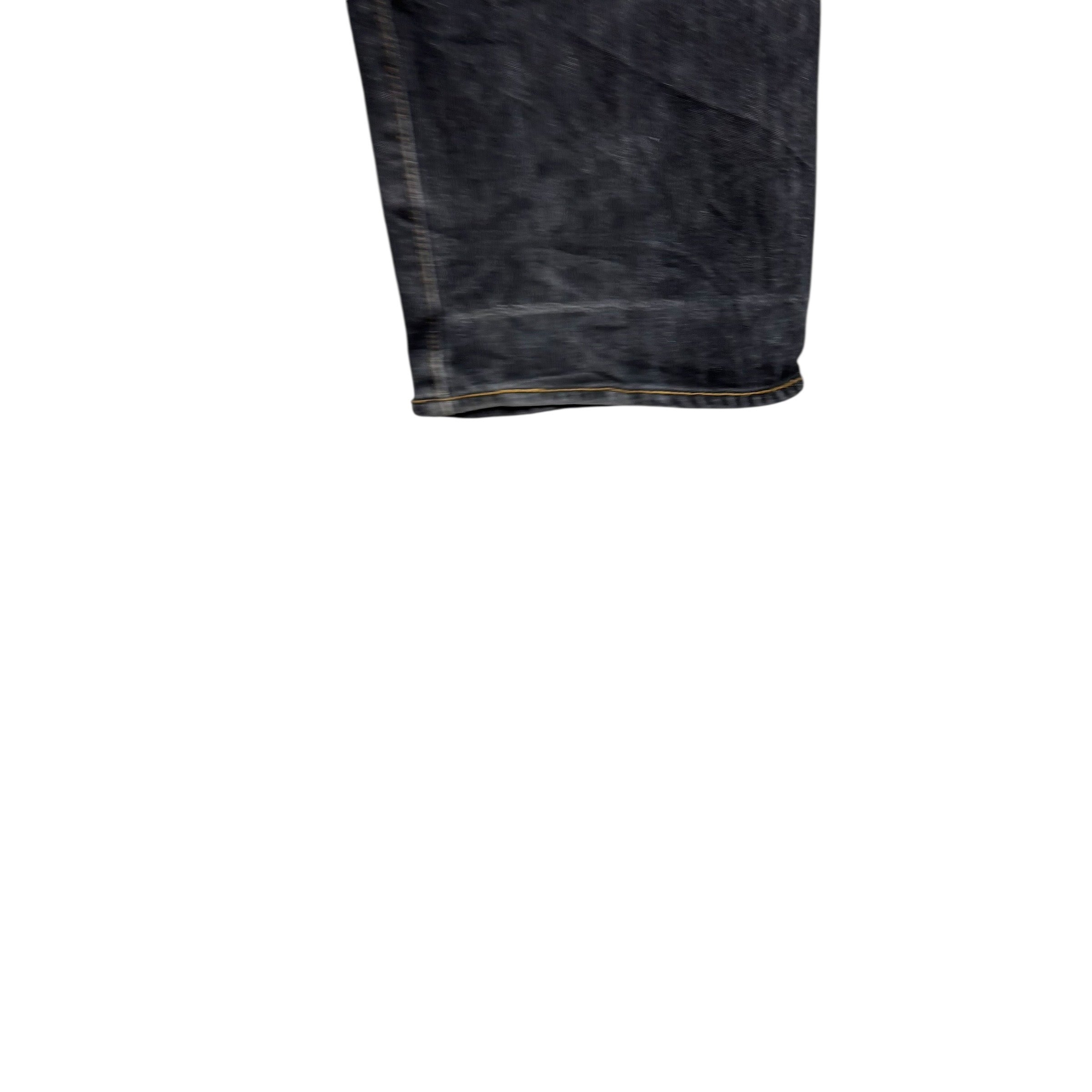 Levis 501 Jeans W35 L30 Mens Black Regular Straight Fit Denim (F)