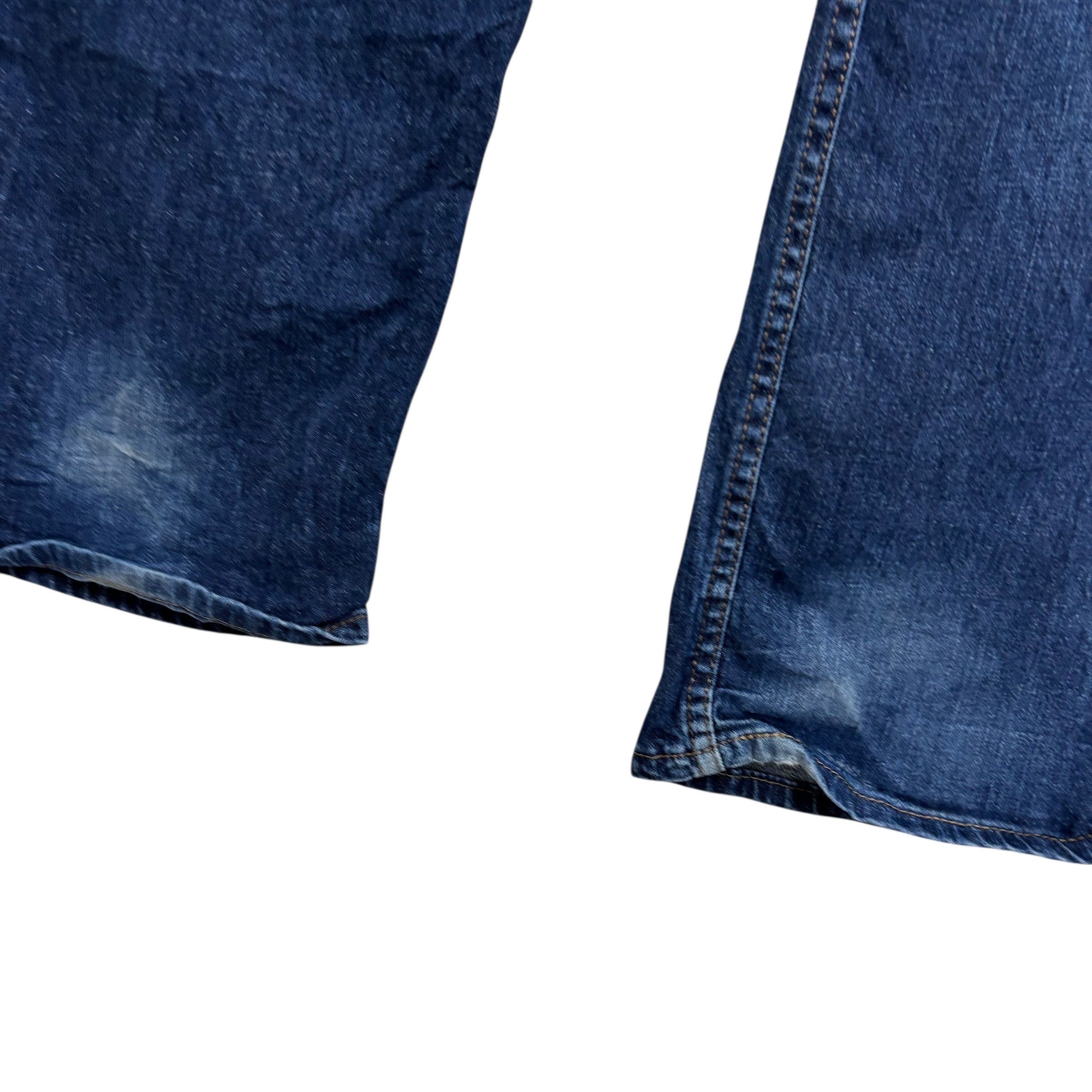 Levis 514 Jeans W34 L30 Mens Dark Blue Regular Straight Fit Stretch Denim