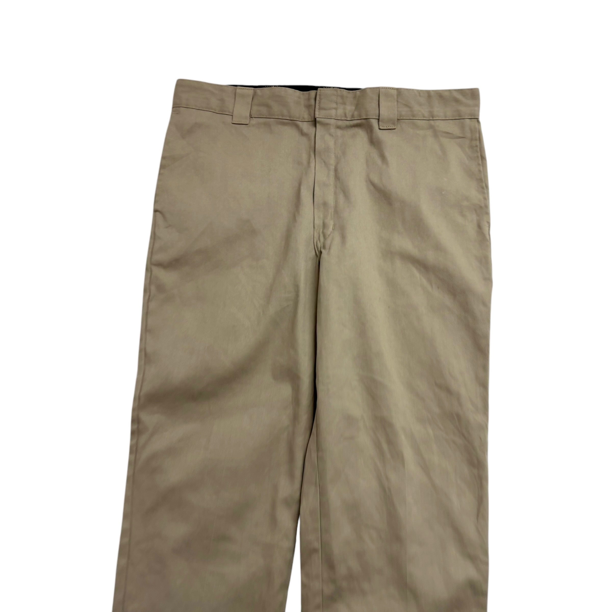 Dickies 874 Trousers W40 L29 Mens Beige Pants Original Straight Fit Workwear