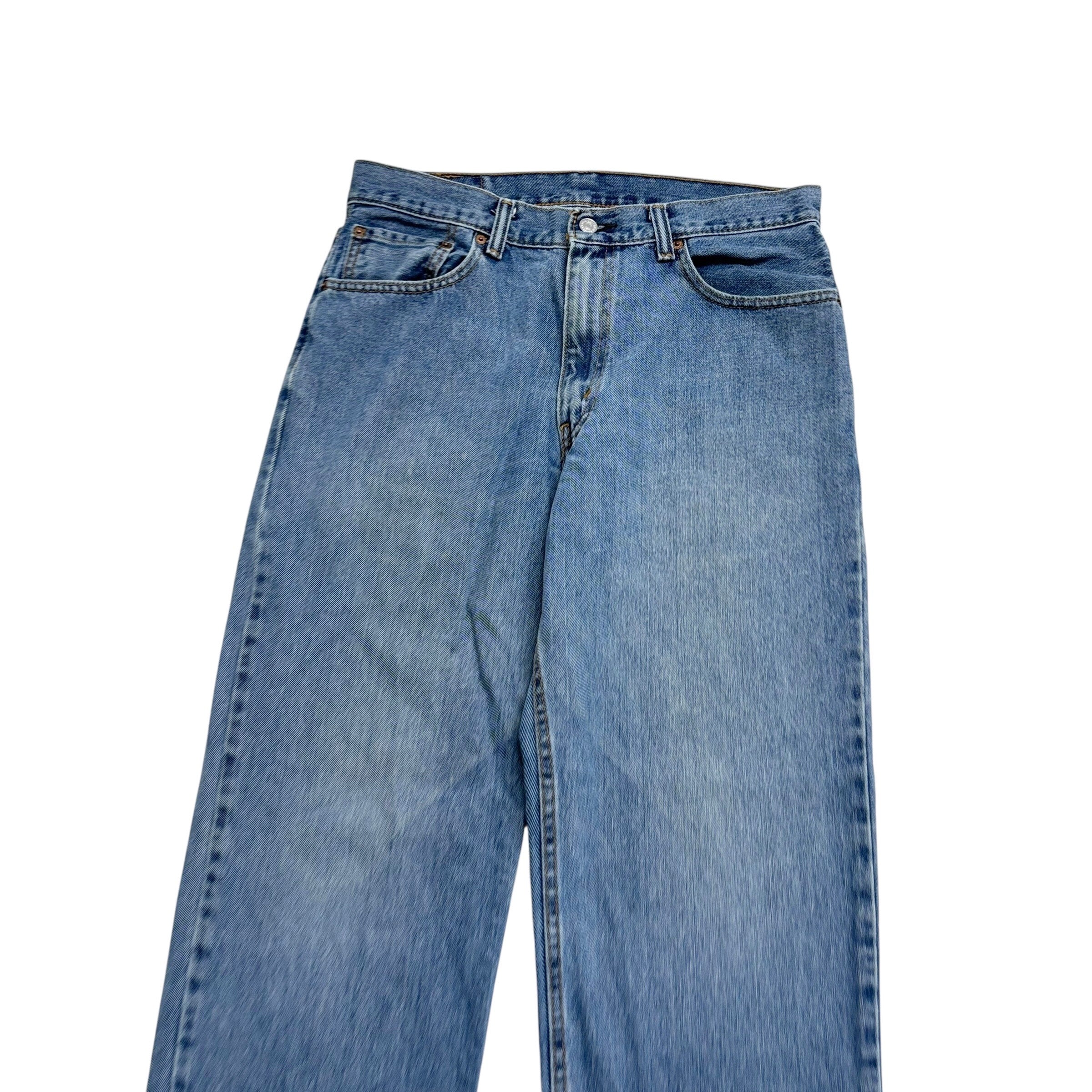 Levis 560 Jeans W34 L32 Mens Mid Blue Baggy Relaxed Comfort Vintage Denim (E)