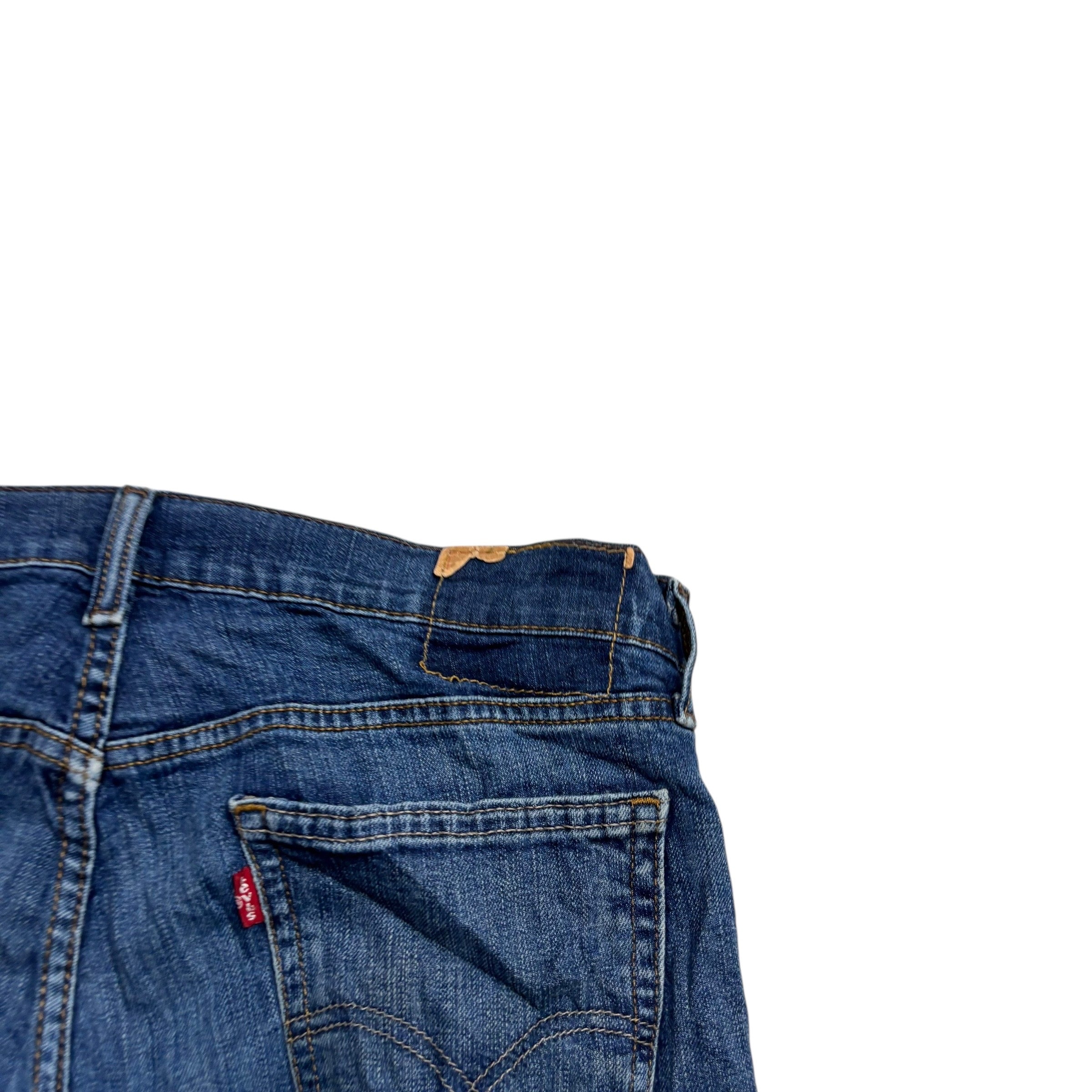 Levis 559 Jeans W33 L30 Mens Mid Blue Relaxed Straight Fit Stretch Denim (F)