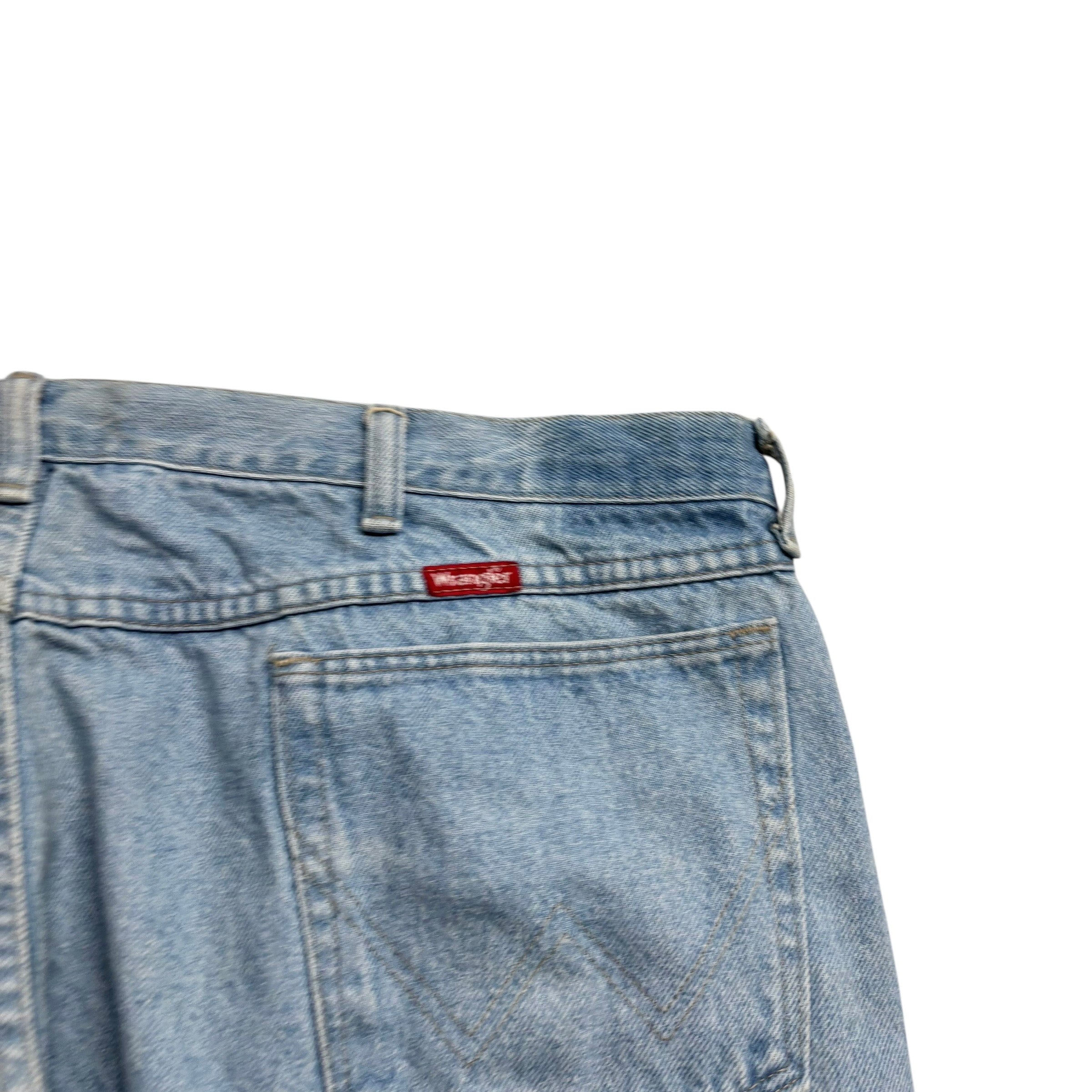 Wrangler Jeans W42 L30 Mens Light Blue Regular Straight Fit USA Made Vintage