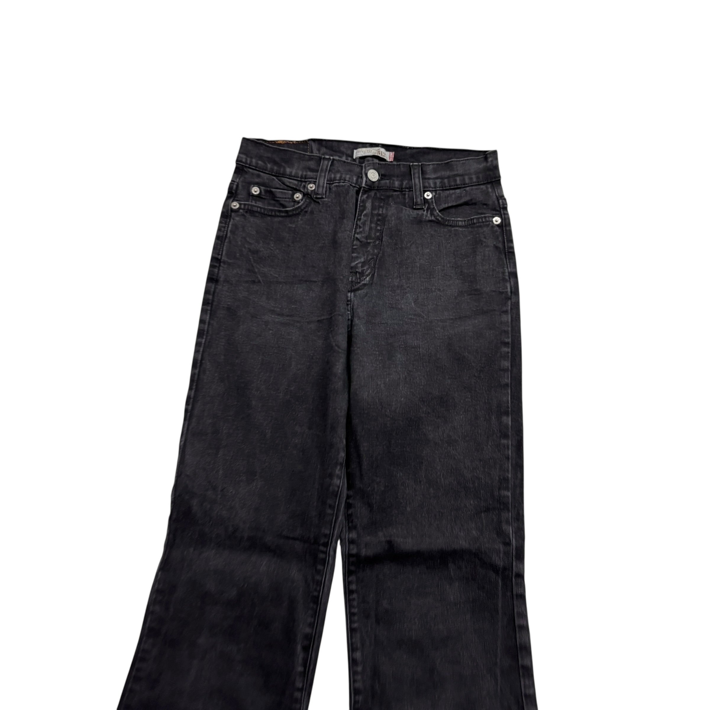 Levis 512 Jeans W27 L30 Womens Slim Bootcut Fit Black Stretch Denim (E)