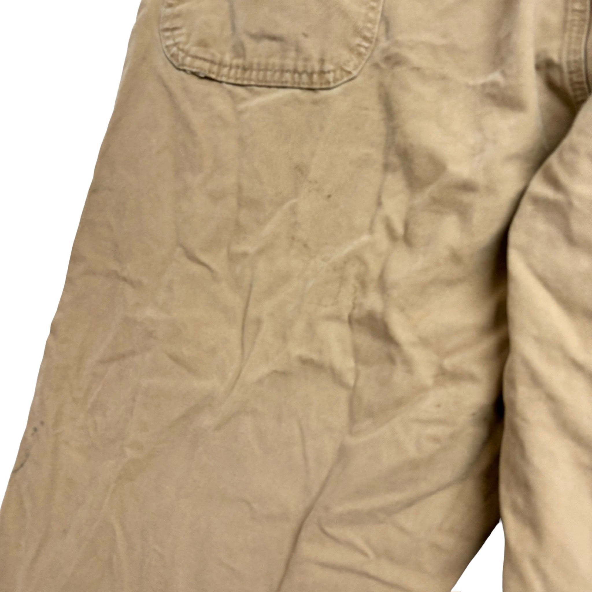 Wrangler Carpenter Pants W42 L32 Mens Tan Beige Baggy Relaxed Straight Fit