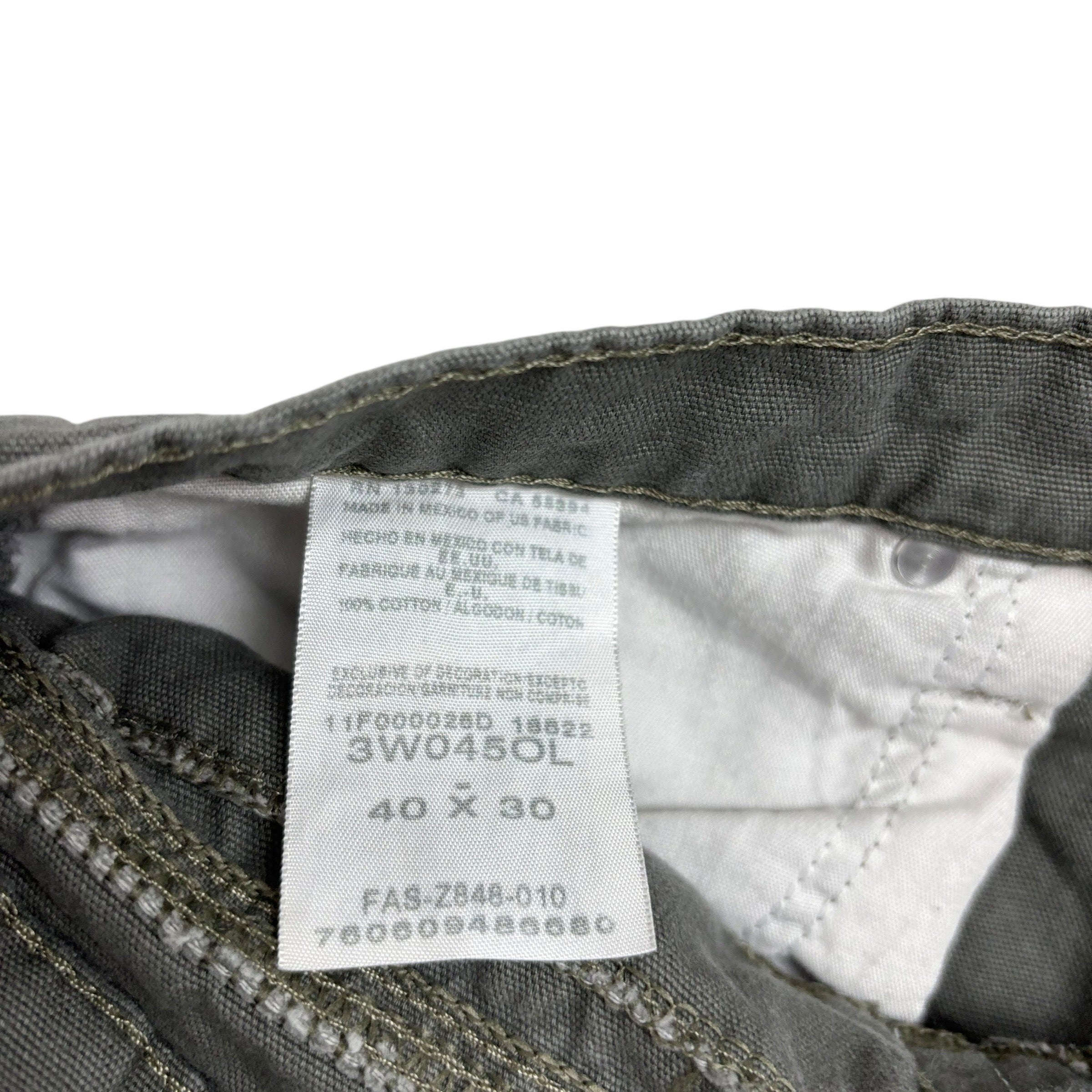 Wrangler Carpenter Pants W40 L30 Mens Green Relaxed Straight Fit Trousers (F)