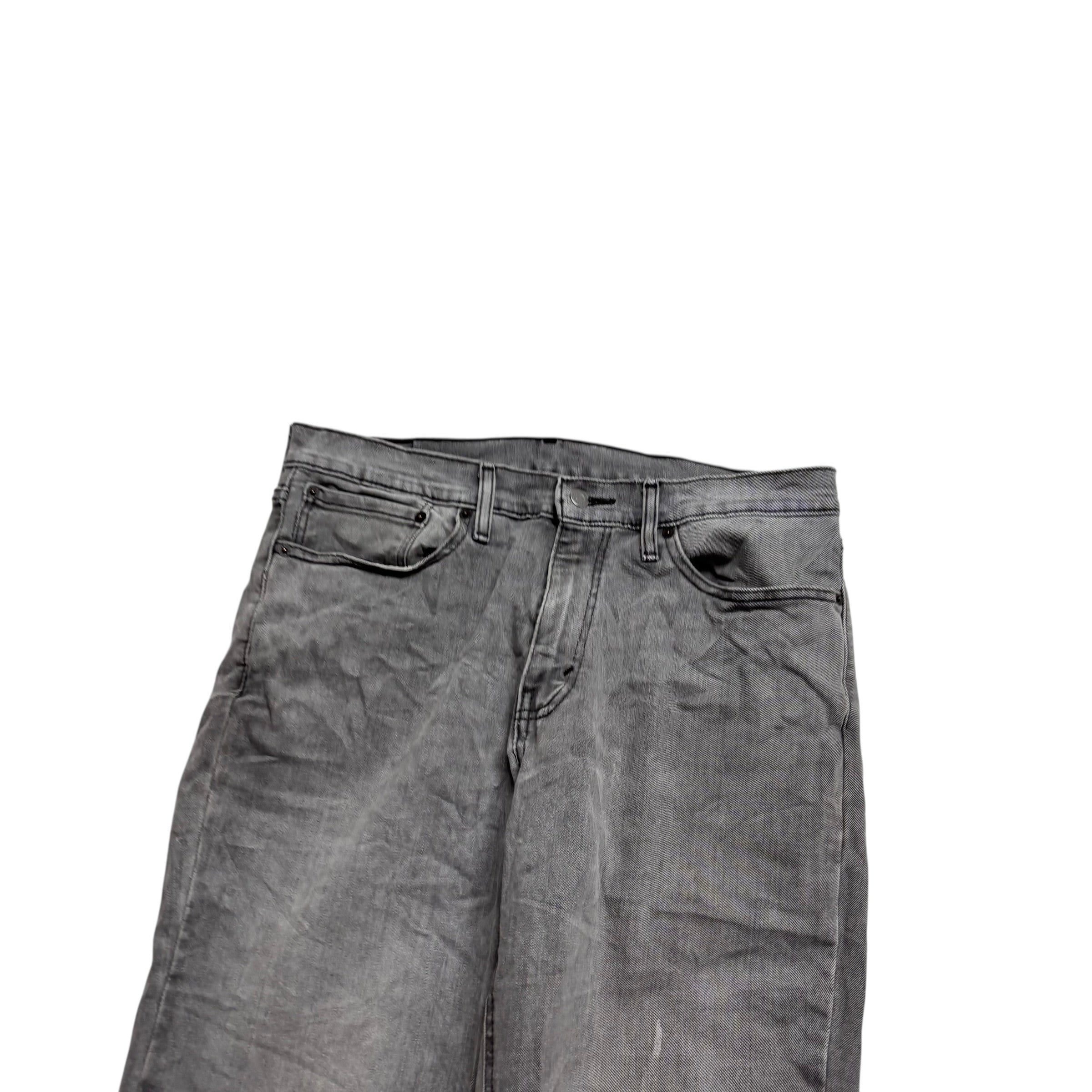 Levis 541 Jeans W34 L34 Mens Grey Athletic Tapered Fit Stretch Denim