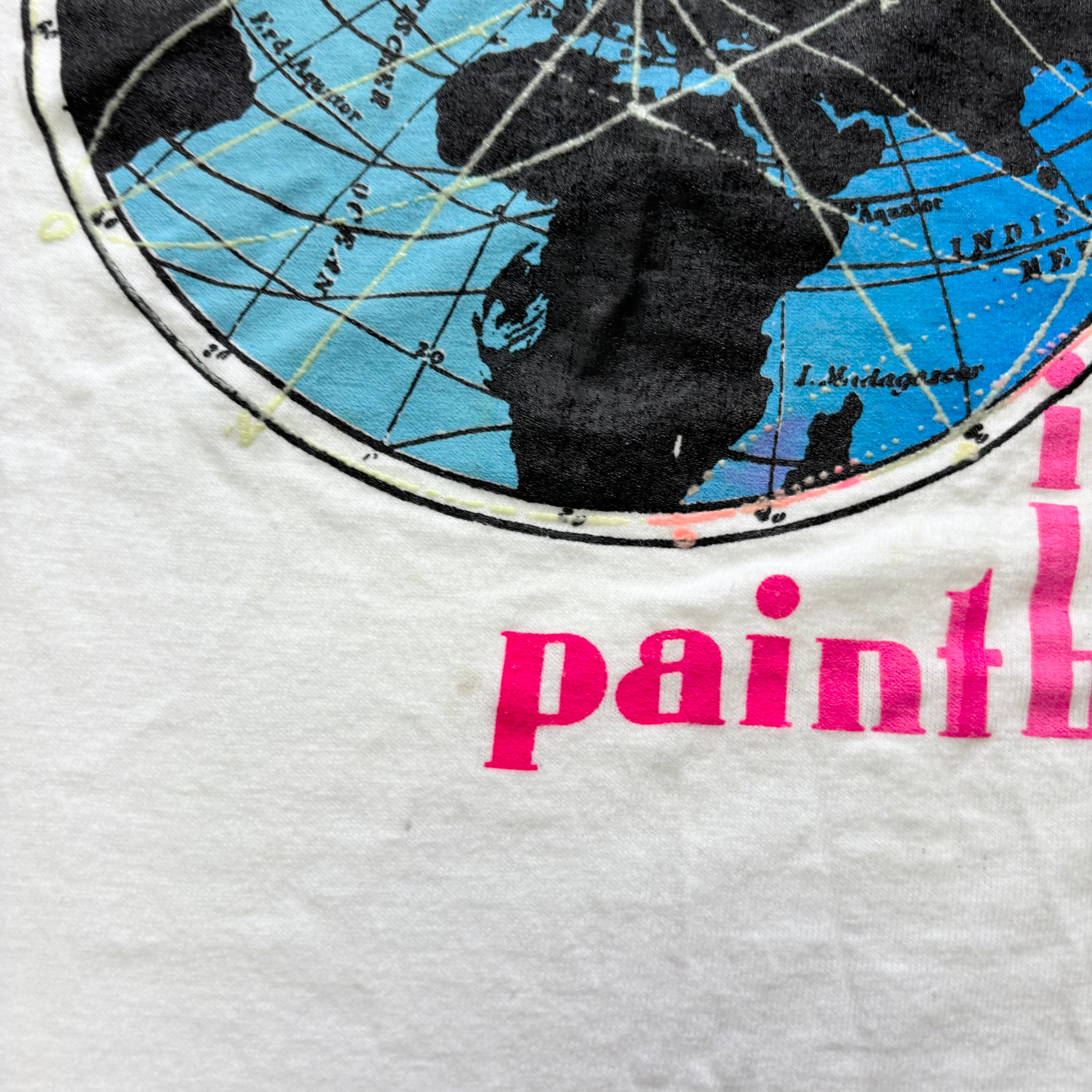 Vintage T Shirt Mens Small White Single Stitch Graphic Print 90s