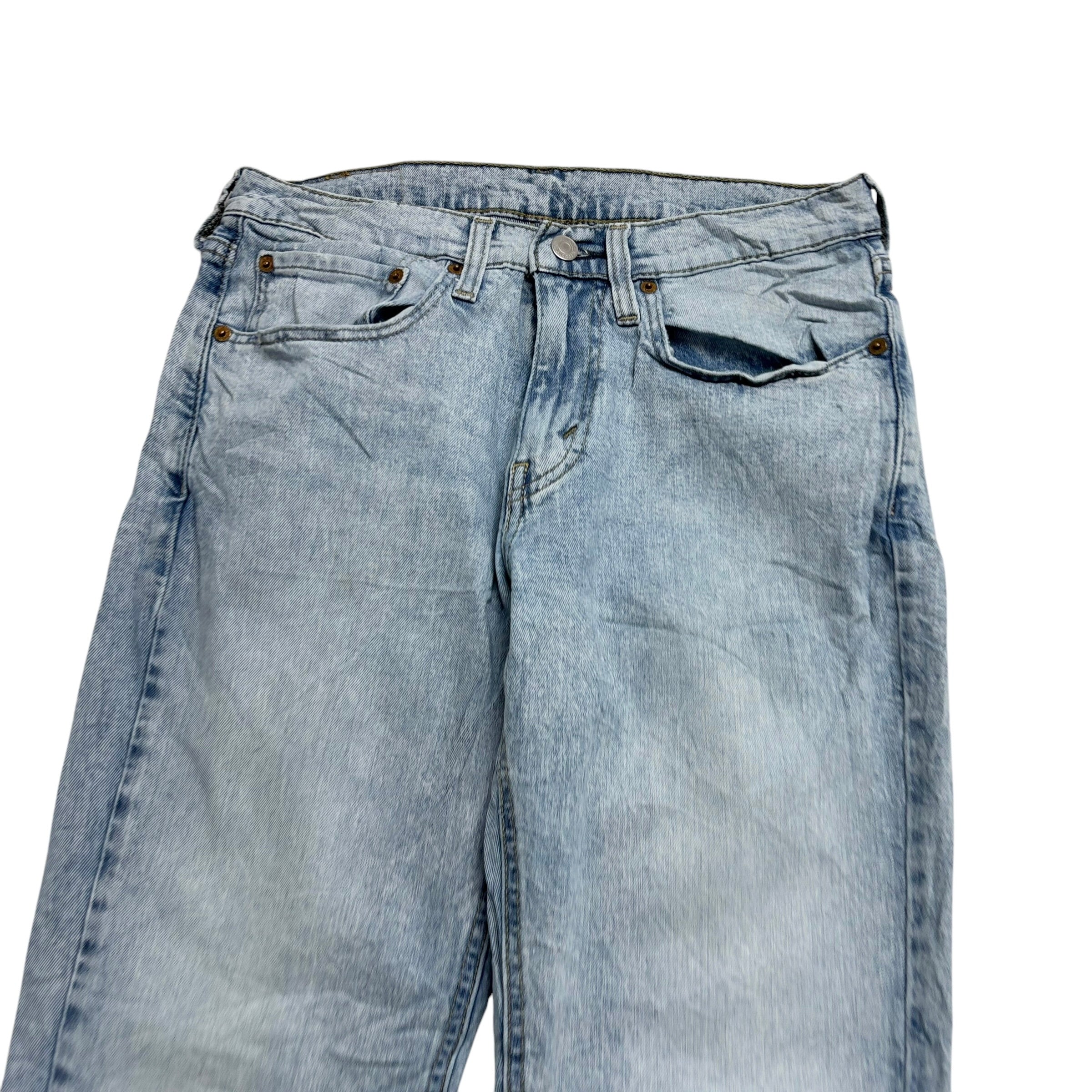 Levis 531 Jeans W31 L32 Mens Light Blue Athletic Slim Fit Stretch Denim (E)