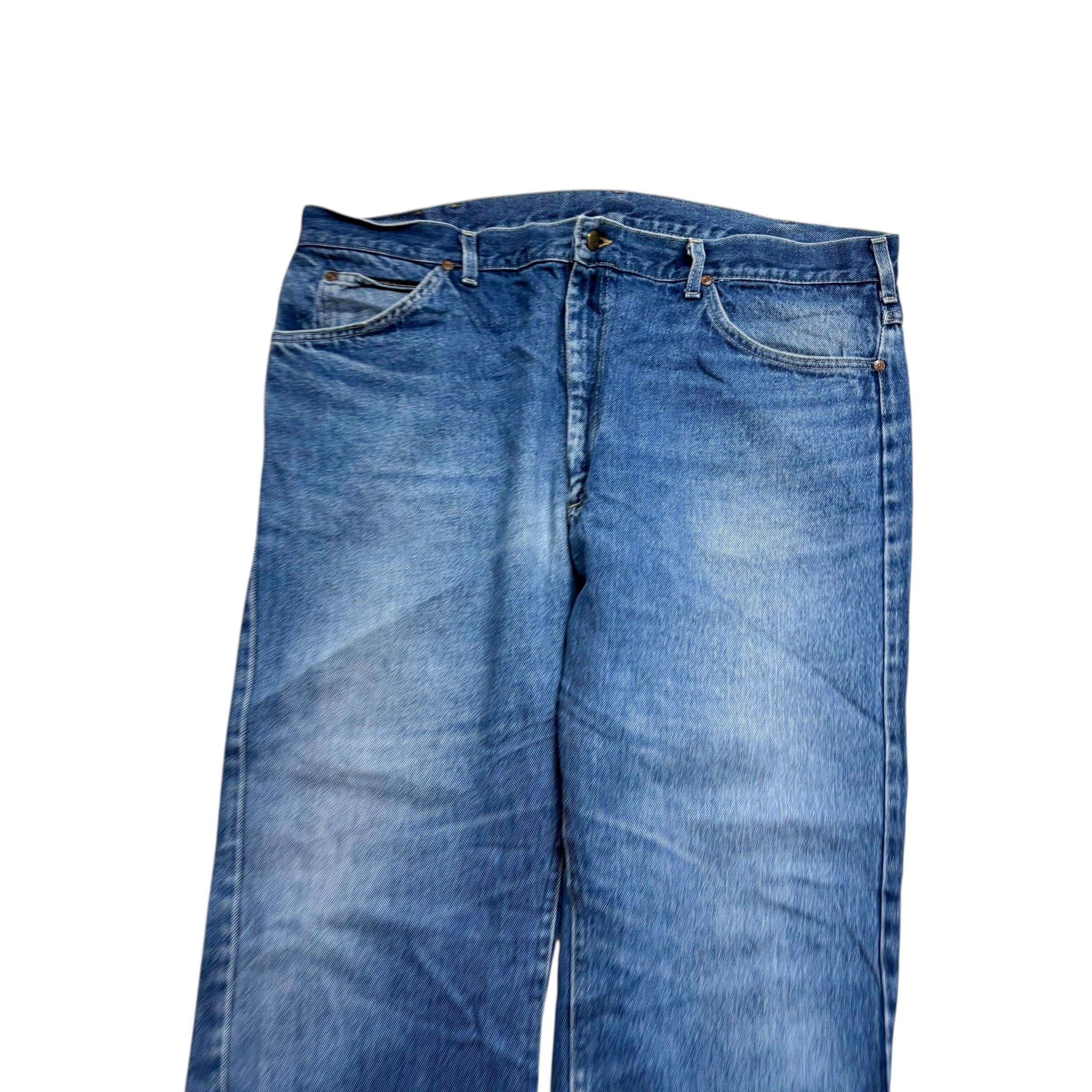 Lee Jeans W40 L33 Mens Mid Blue Regular Straight Fit Vintage Made In USA (E)