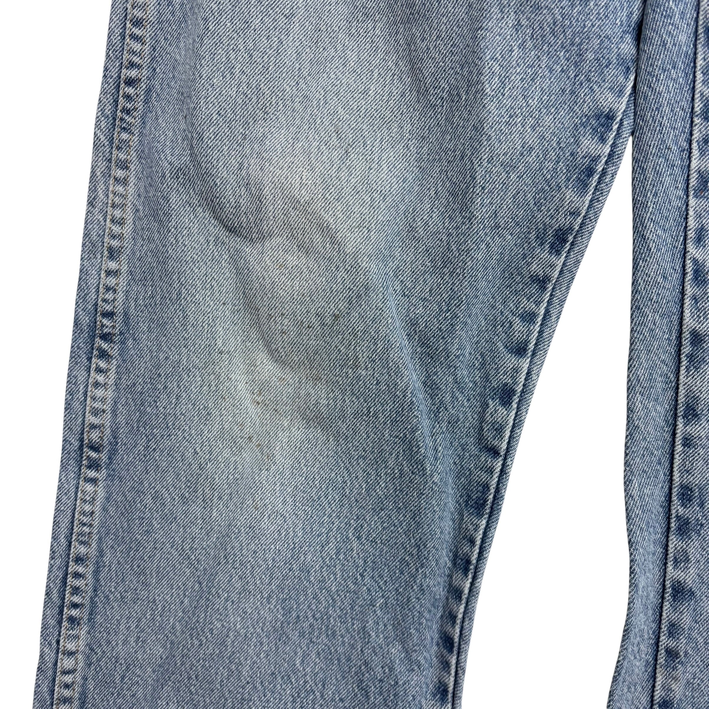 Wrangler Jeans W36 L32 Mens Light Blue Regular Straight Fit Vintage Denim (F)