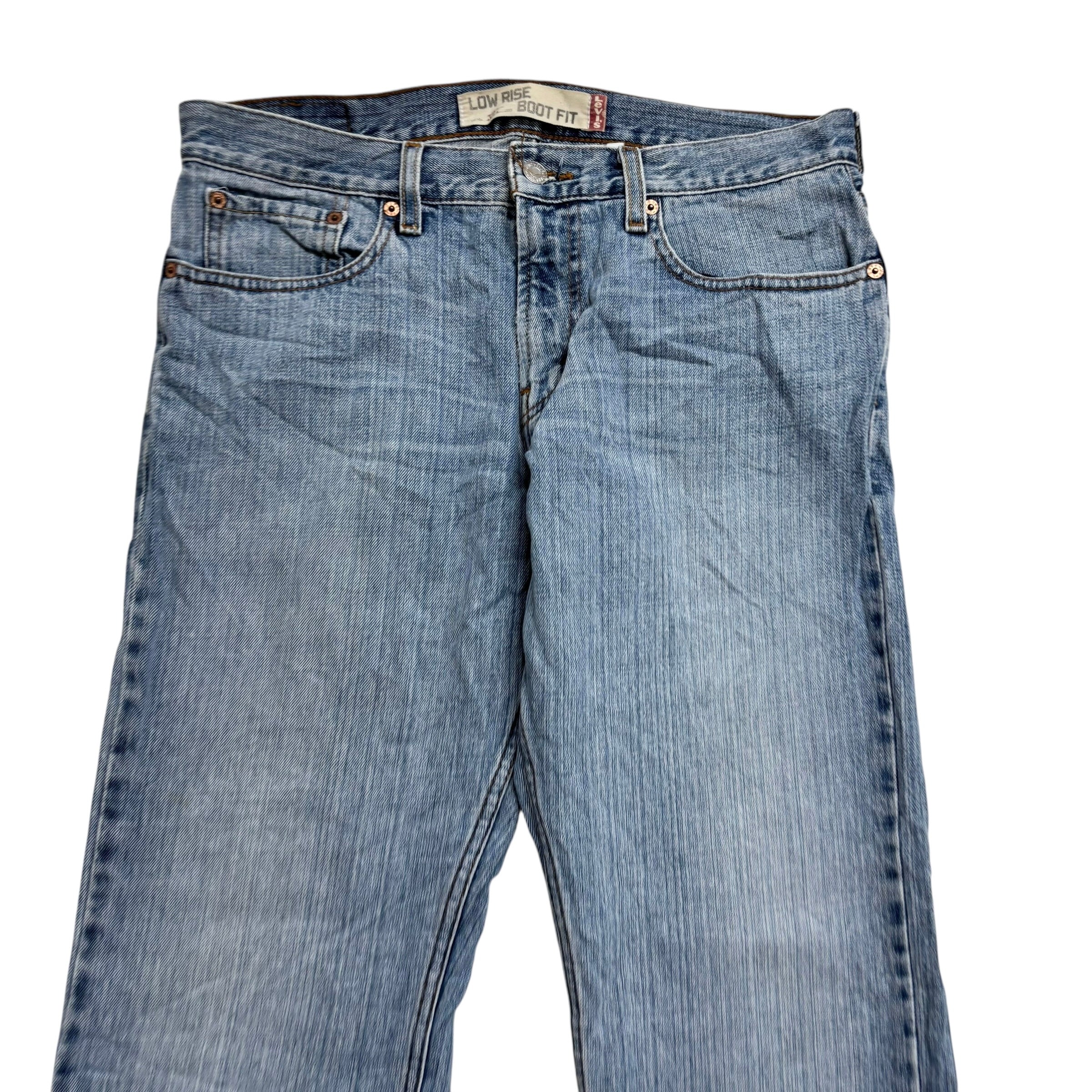 Levis 527 Jeans W32 L30 Mens Light Blue Regular Bootcut Fit Vintage Denim (E)