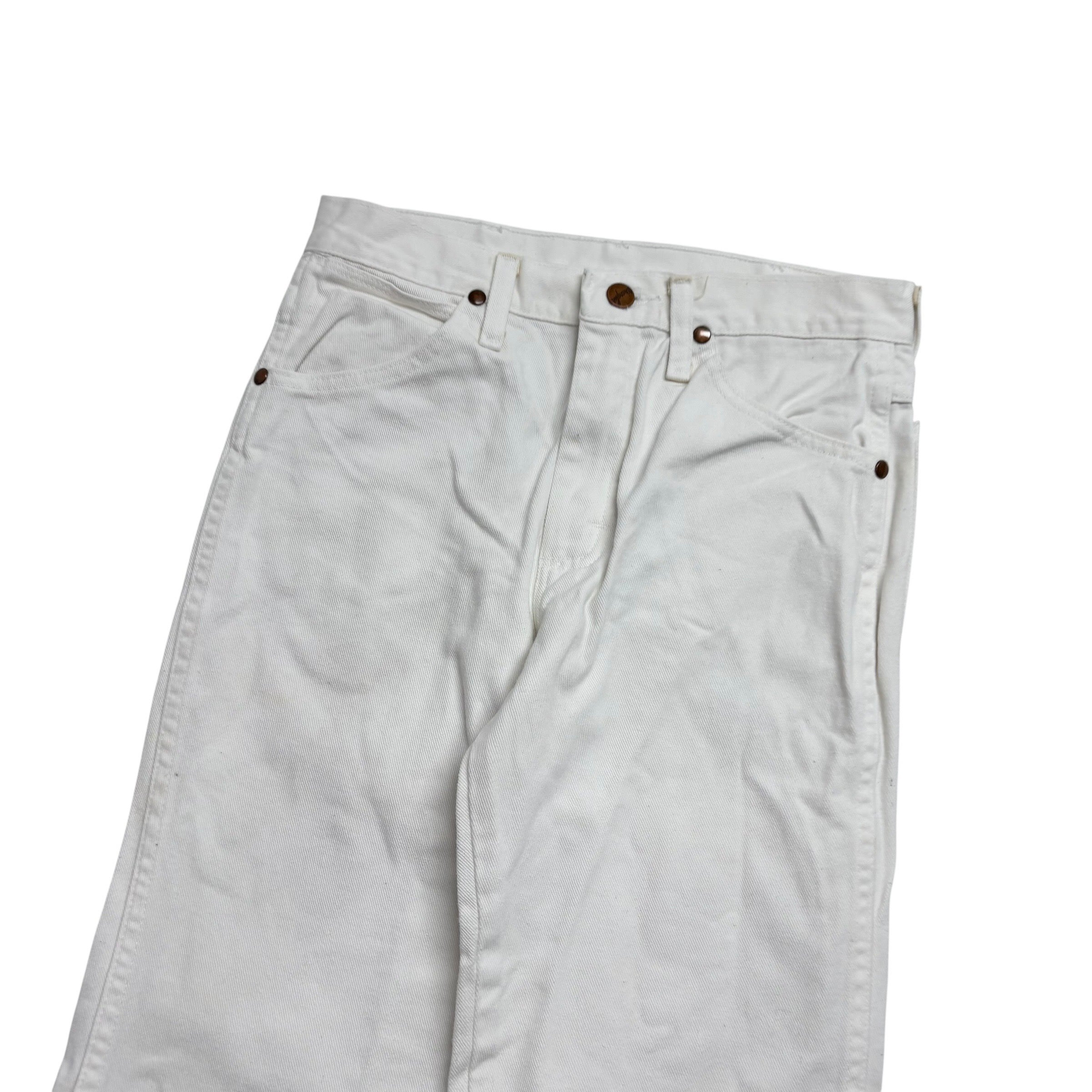 Wrangler Jeans Cowboy Cut W28 L30 Mens White 936 Slim Fit Denim (F)