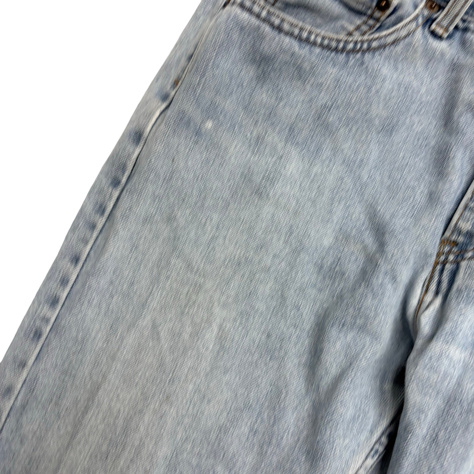 Levis 505 Jeans W33 L30 Mens Light Blue Regular Straight Fit Vintage Denim (F)