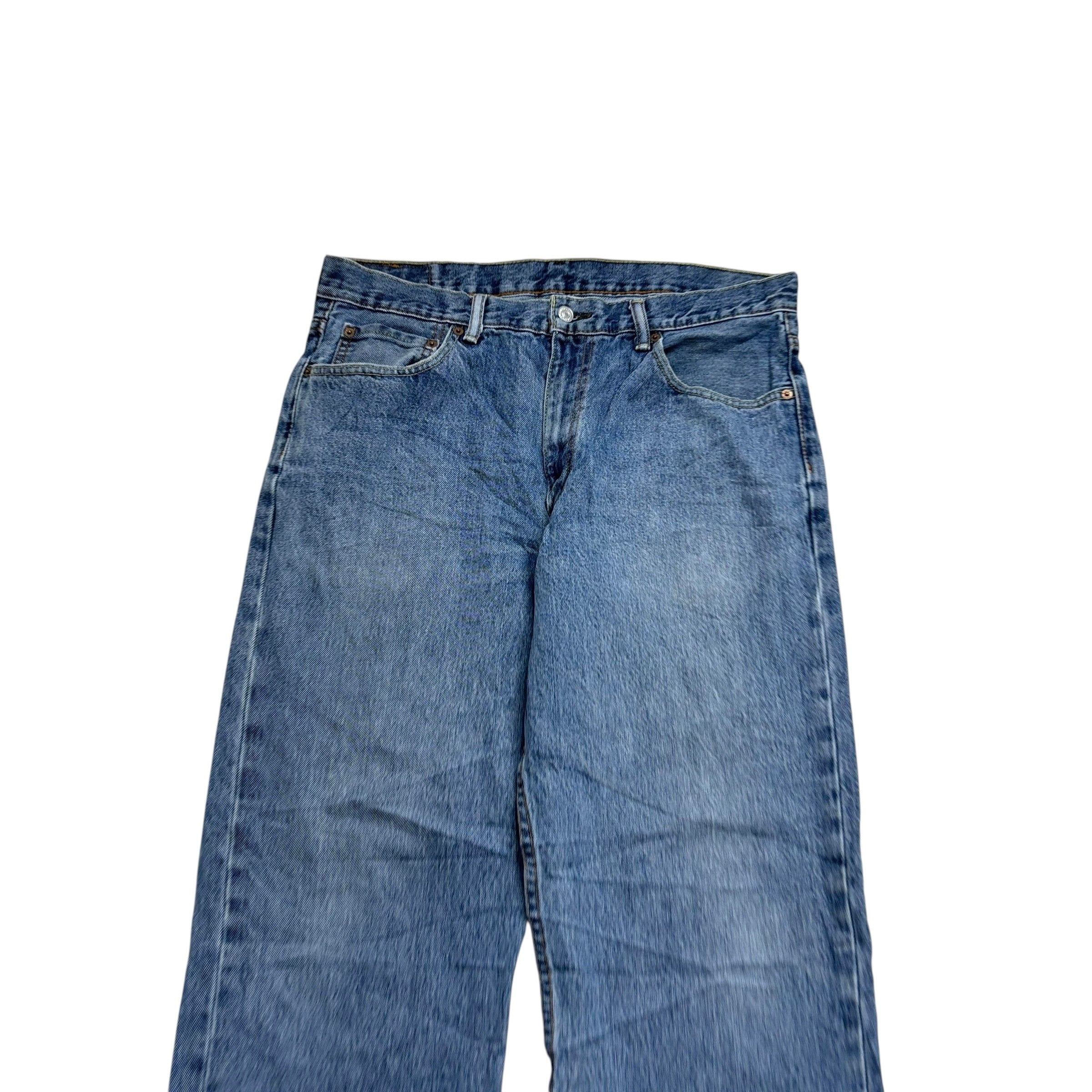 Levis 550 Jeans W36 L32 Mens Mid Blue Baggy Relaxed Straight Fit Denim