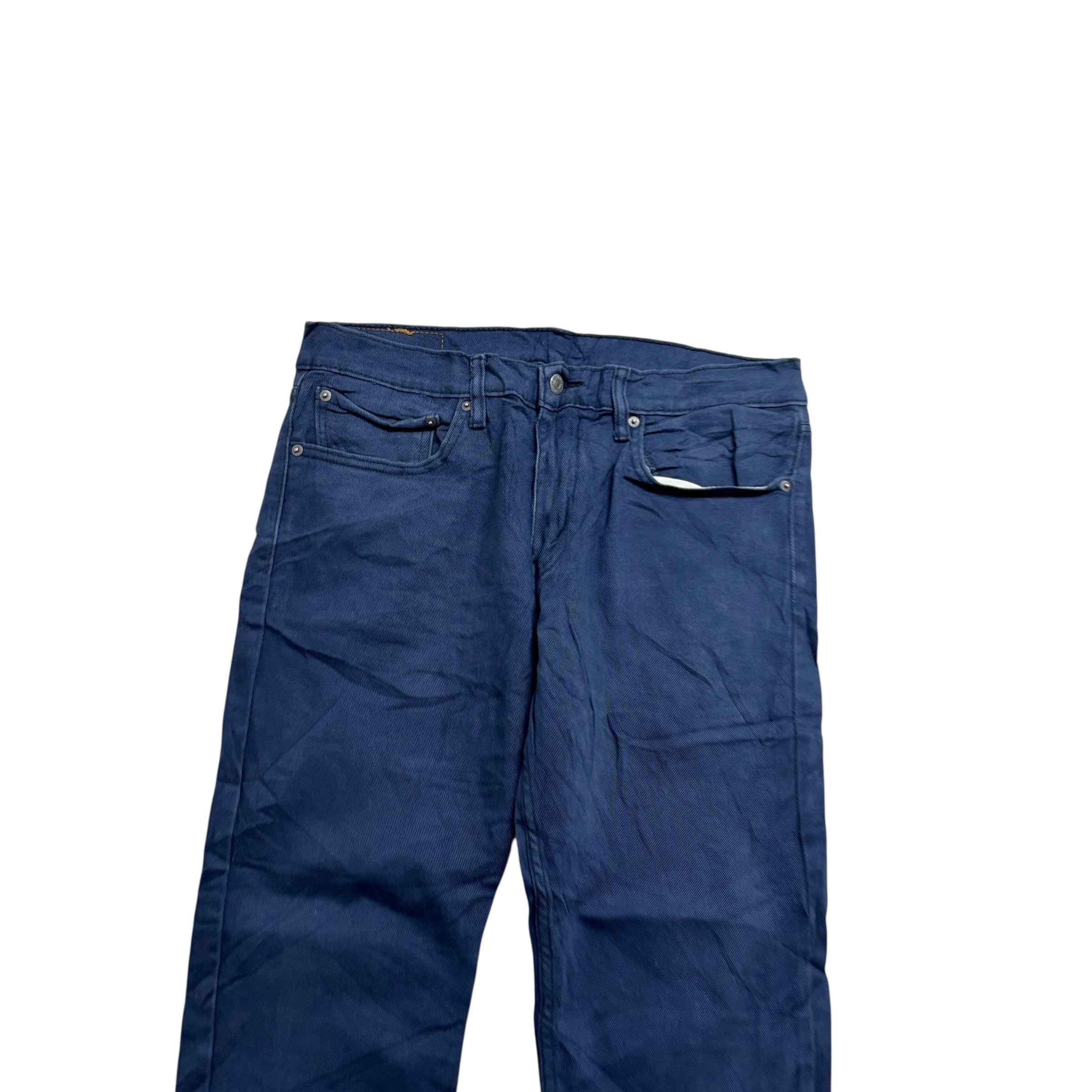 Levis 511 Trousers W34 L27 Mens Navy Blue Slim Fit Stretch Pants (E)