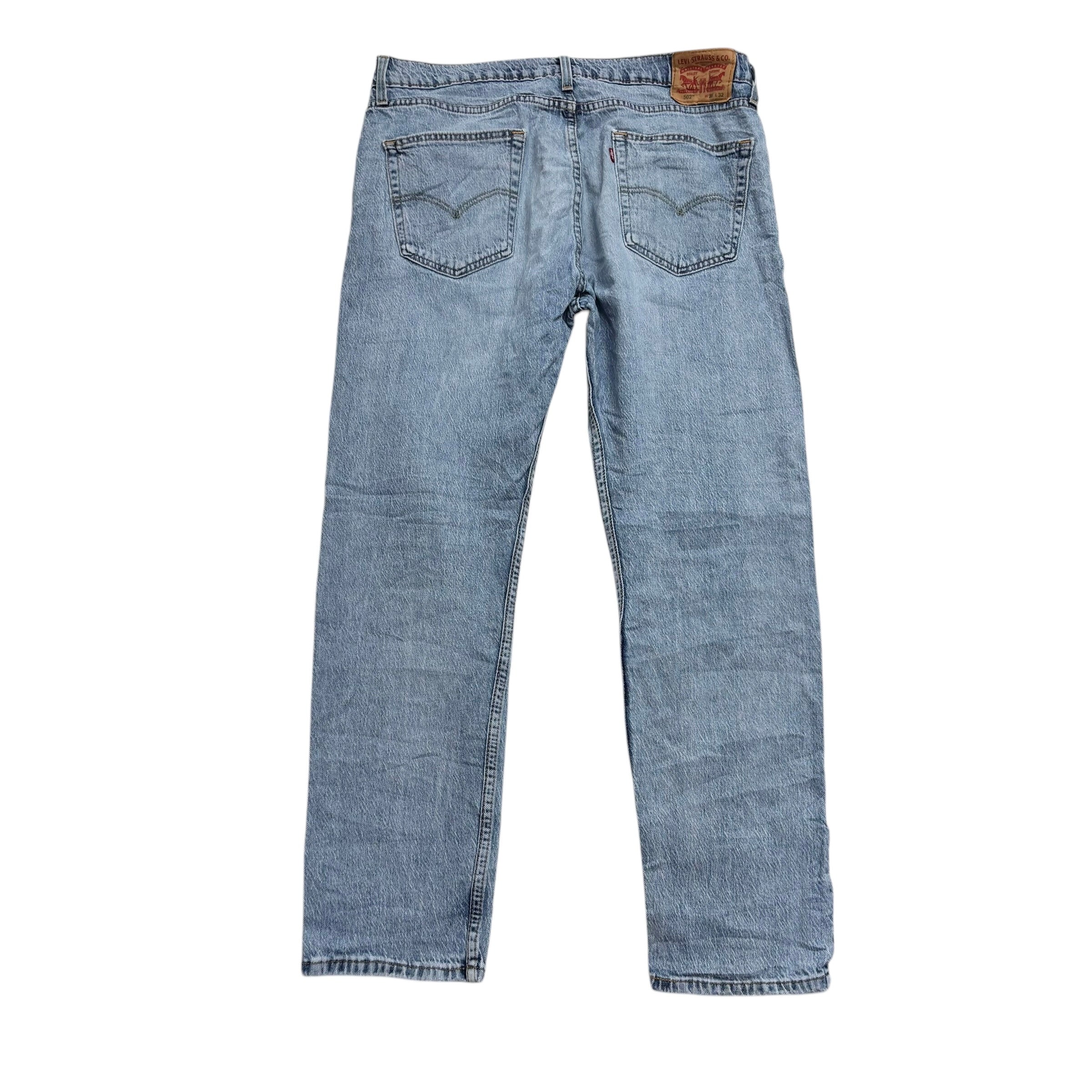 Levis 502 Jeans W36 L32 Mens Light Blue Regular Tapered Fit Denim