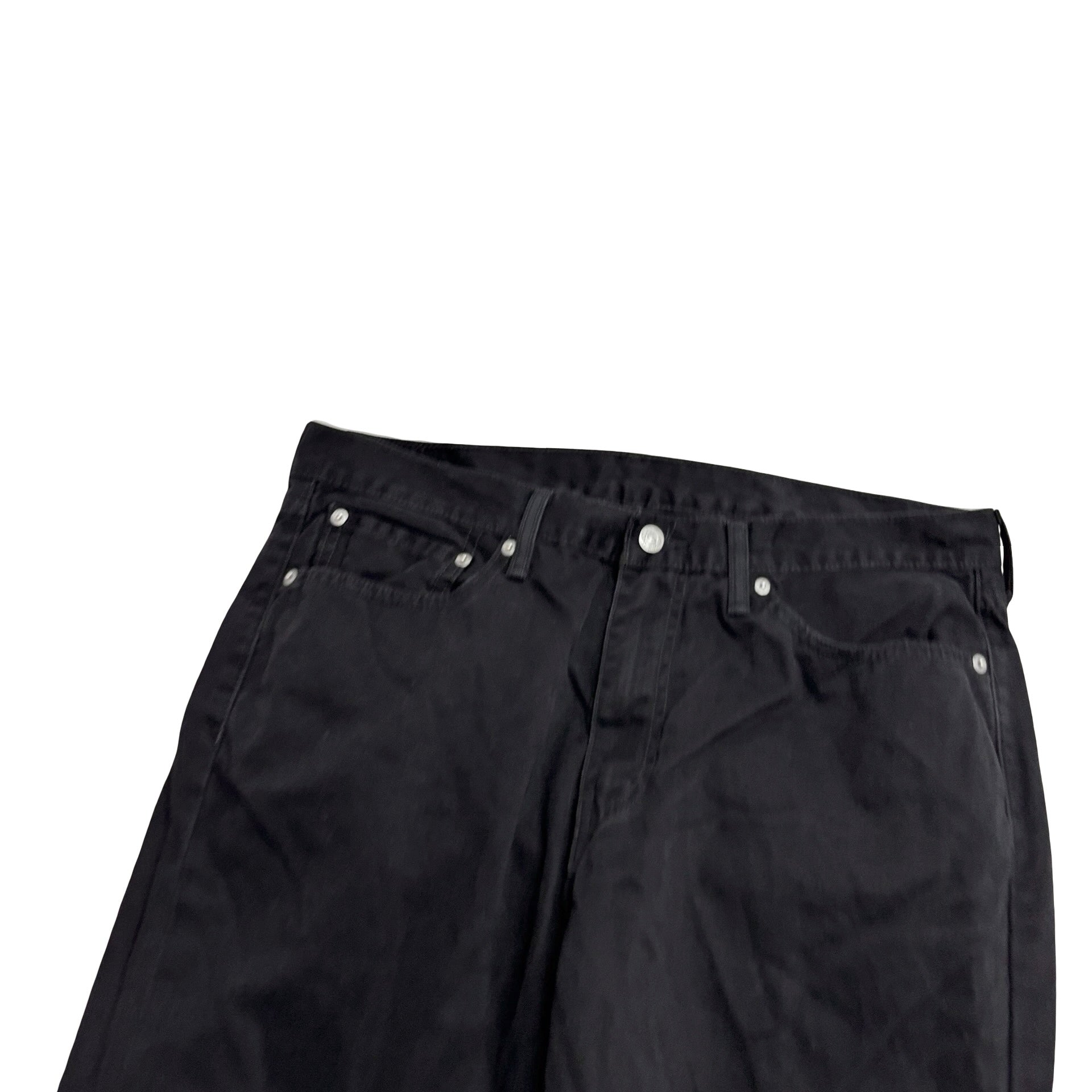 Levis 514 Trousers W36 L32 Mens Black Regular Straight Fit Cotton Pants (E)