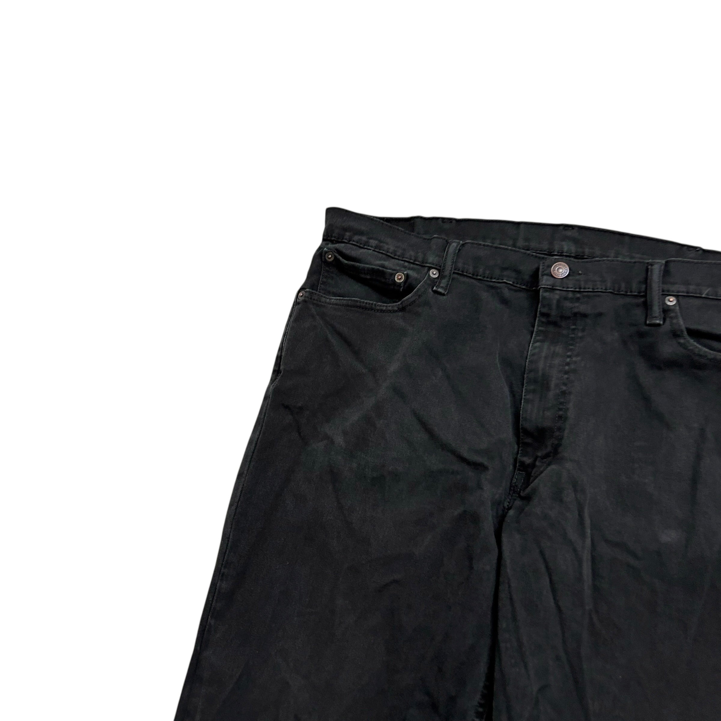 Levis 541 Jeans W40 L34 Mens Black Athletic Tapered Fit Stretch Denim