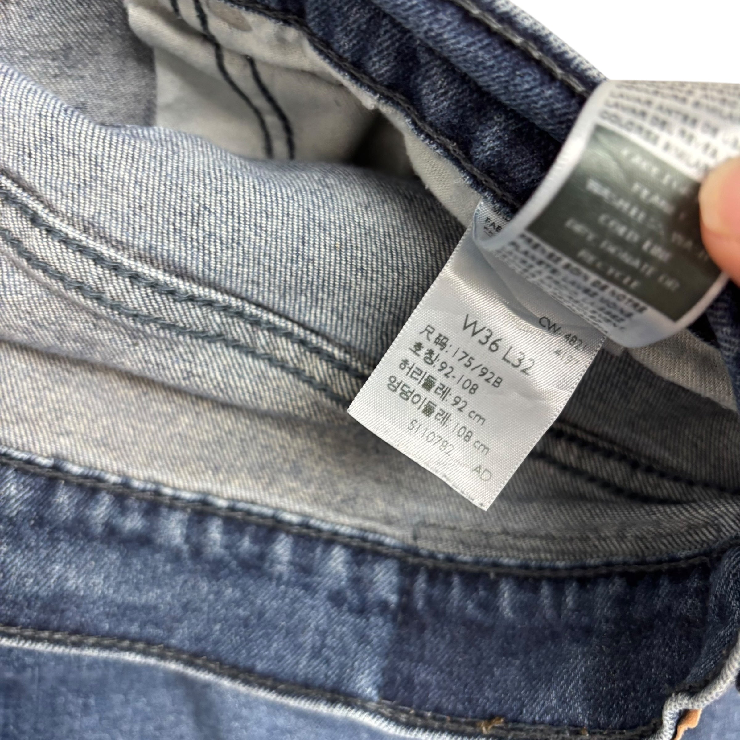 Levis Signature Jeans W36 L30 Mens Navy Blue Athletic Fit Stretch Denim