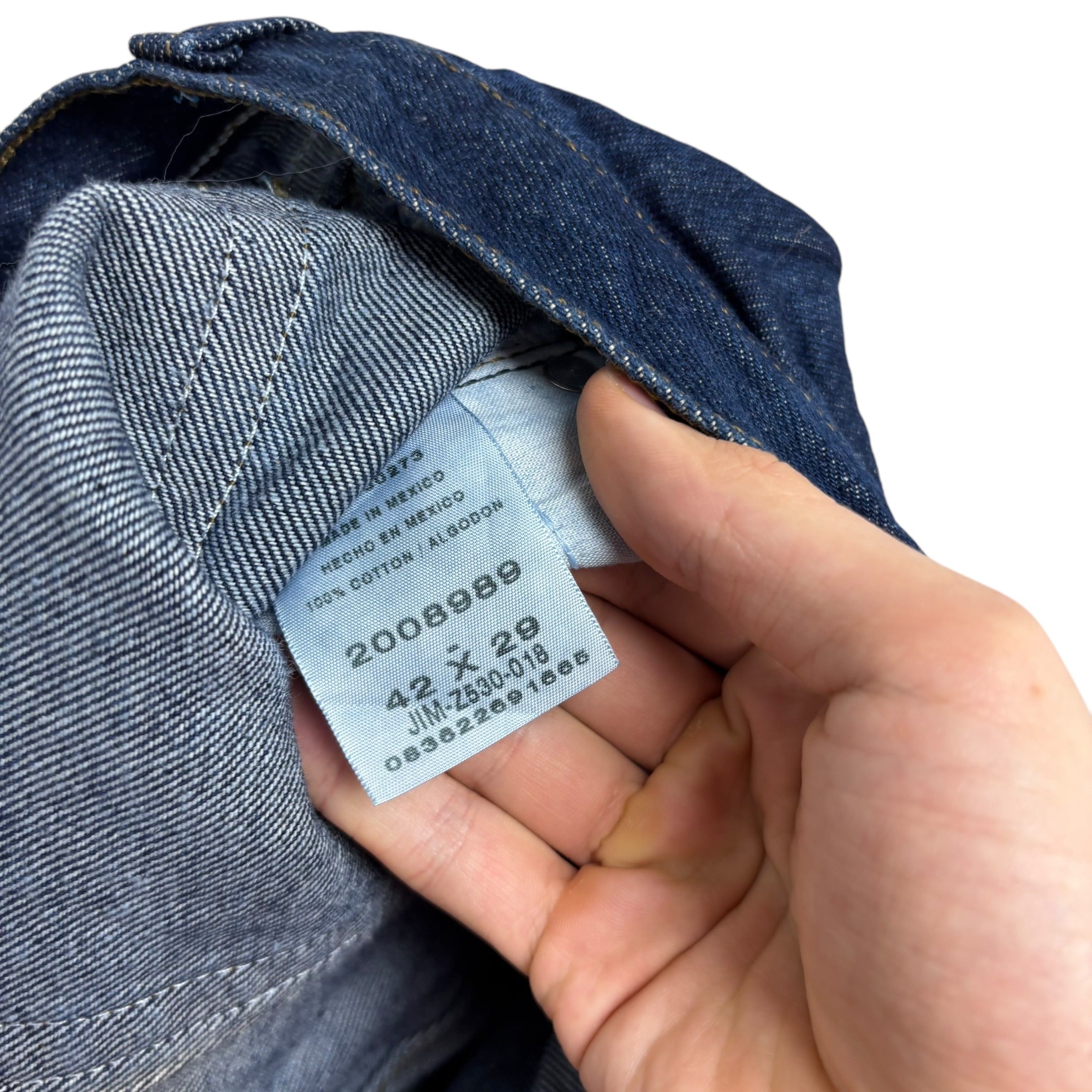 Lee Jeans W42 L29 Mens Dark Blue Regular Straight Fit Vintage Denim (E)
