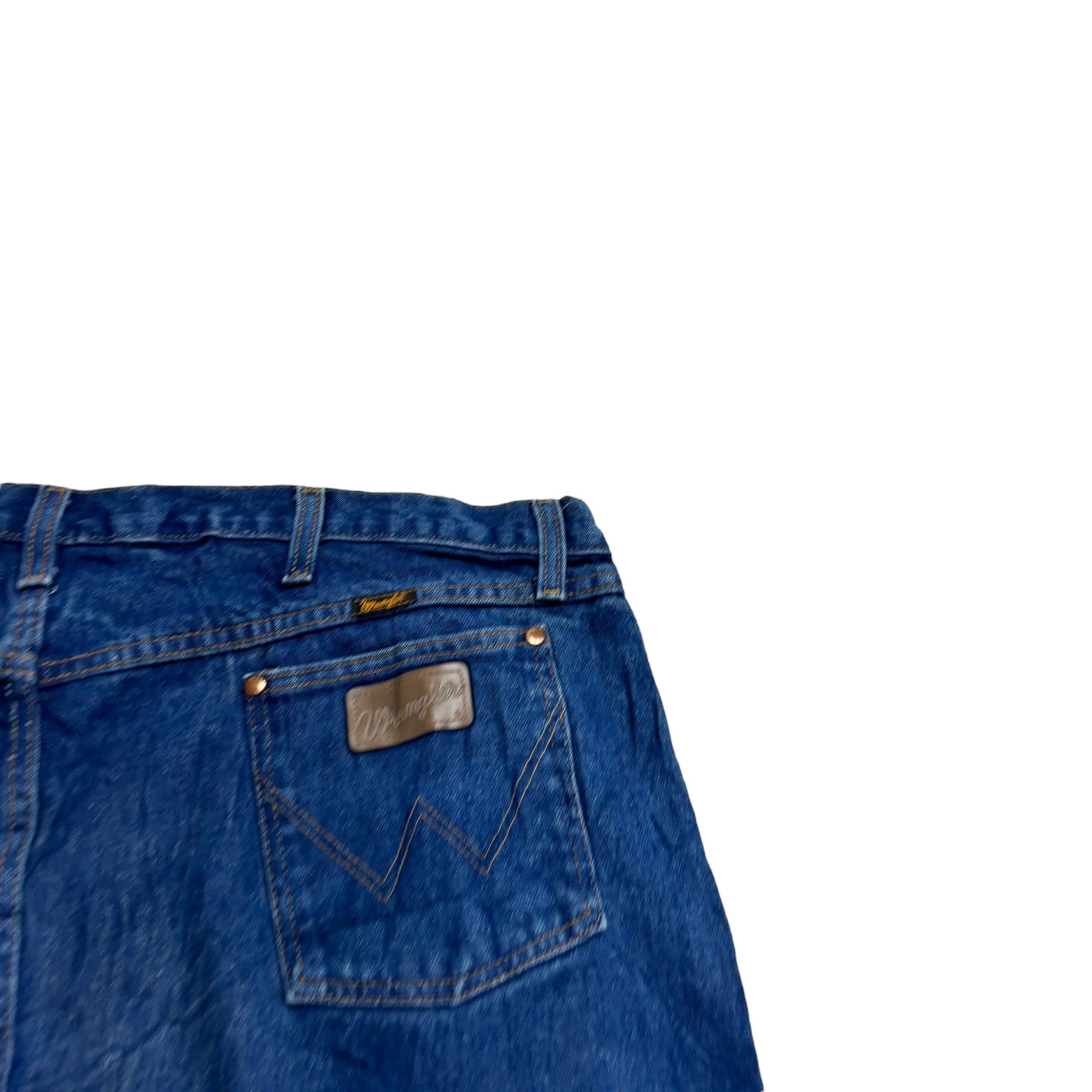 Wrangler Jeans Cowboy Cut W46 L32 Mens Mid Blue 13MWZ Original Fit Denim