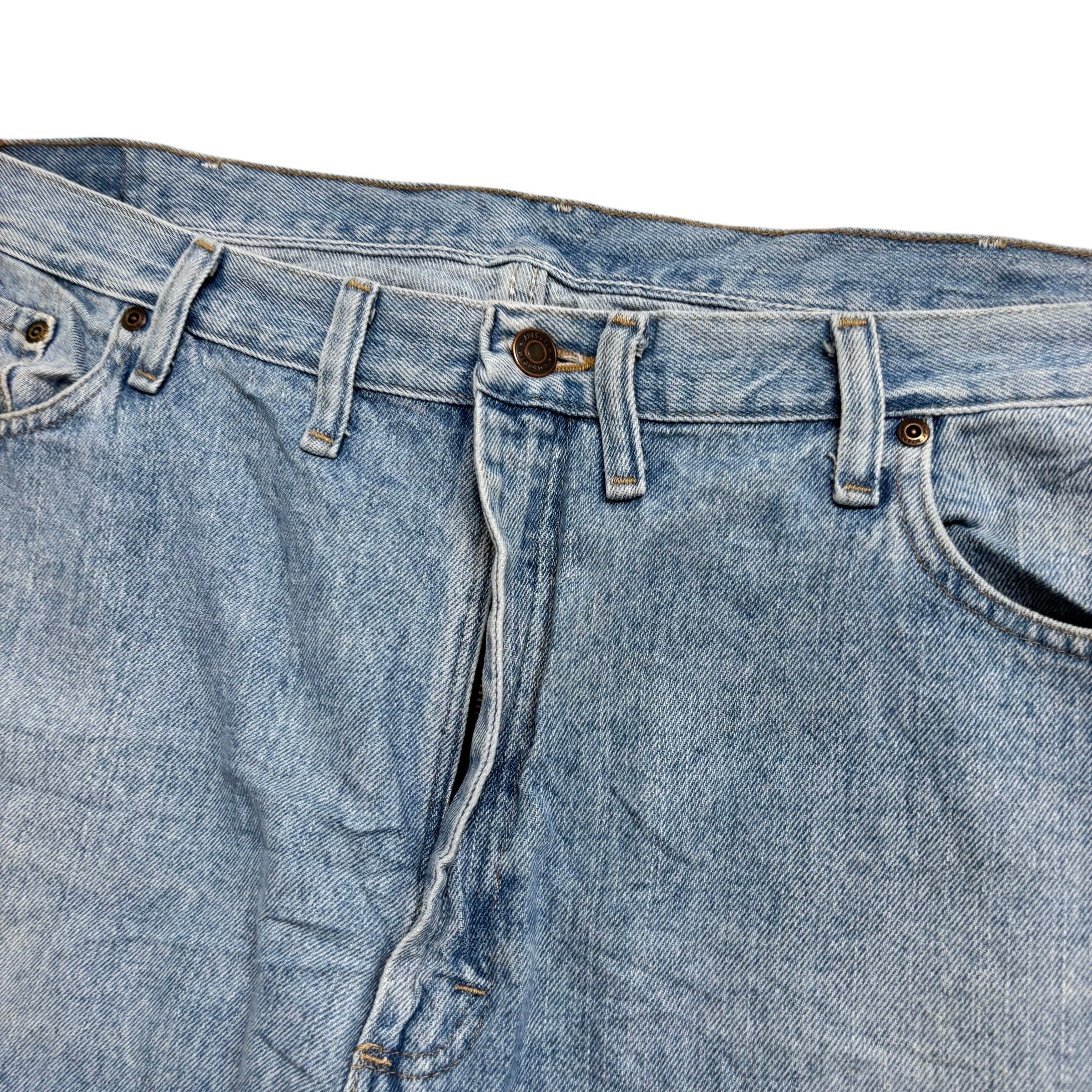 Wrangler Baggy Jorts W44 Mens Denim Shorts Light Blue Relaxed Fit