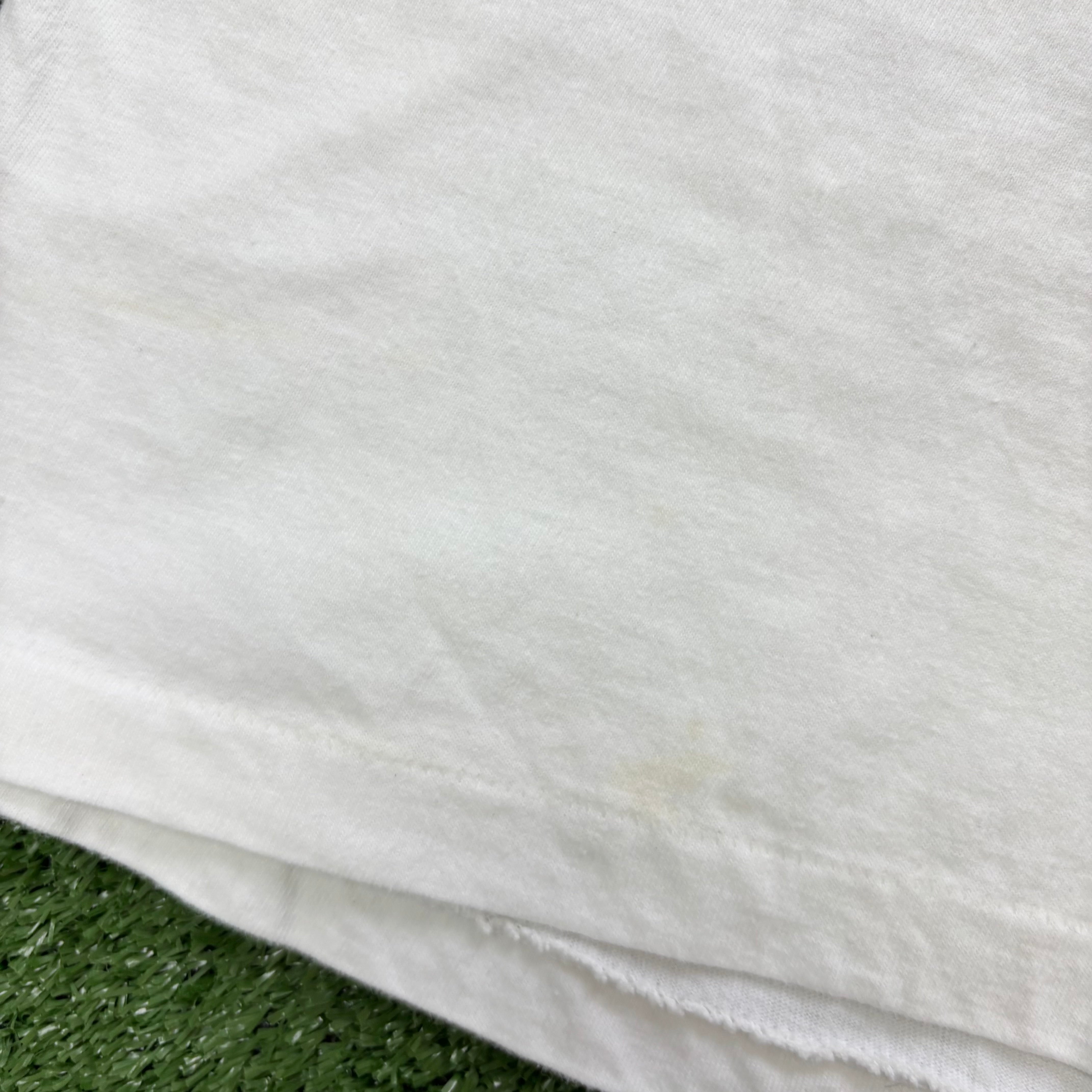 Vintage T Shirt Mens Large White Single Stitch Graphic Print 1989
