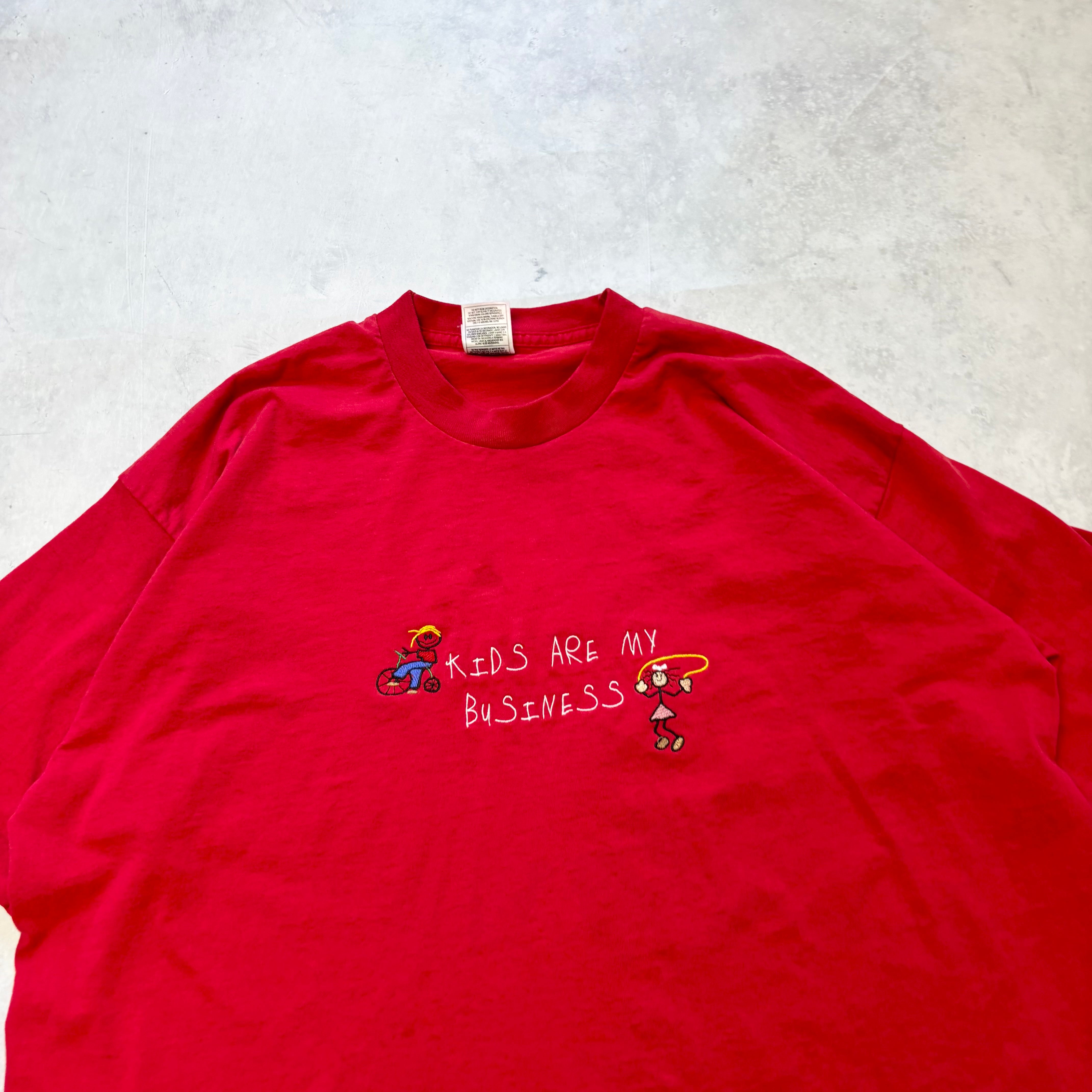 Vintage T Shirt Mens XXL Red Single Stitch Graphic Print 90s USA