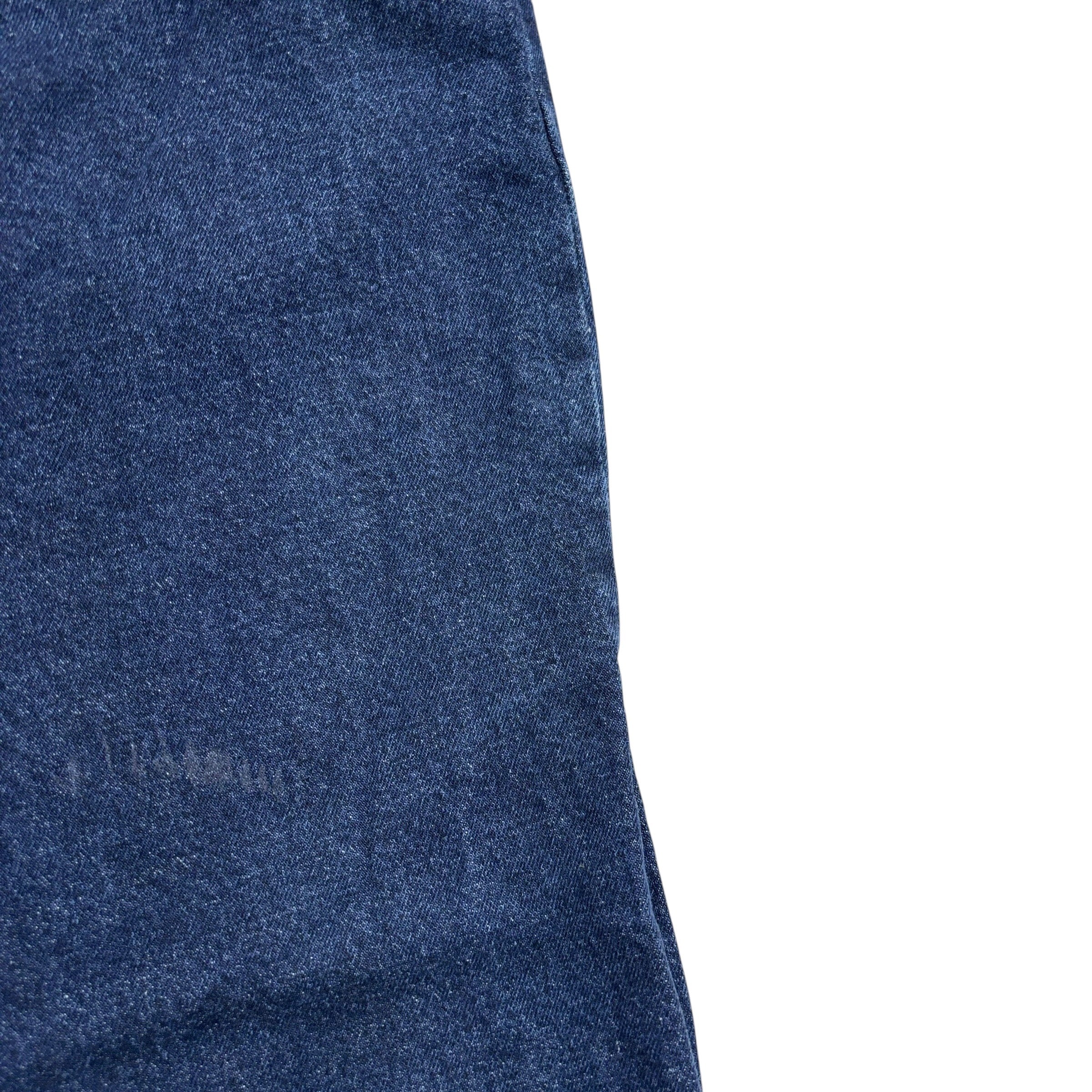 Wrangler Jeans W44 L30 Mens Dark Blue Regular Straight Fit Stretch Denim