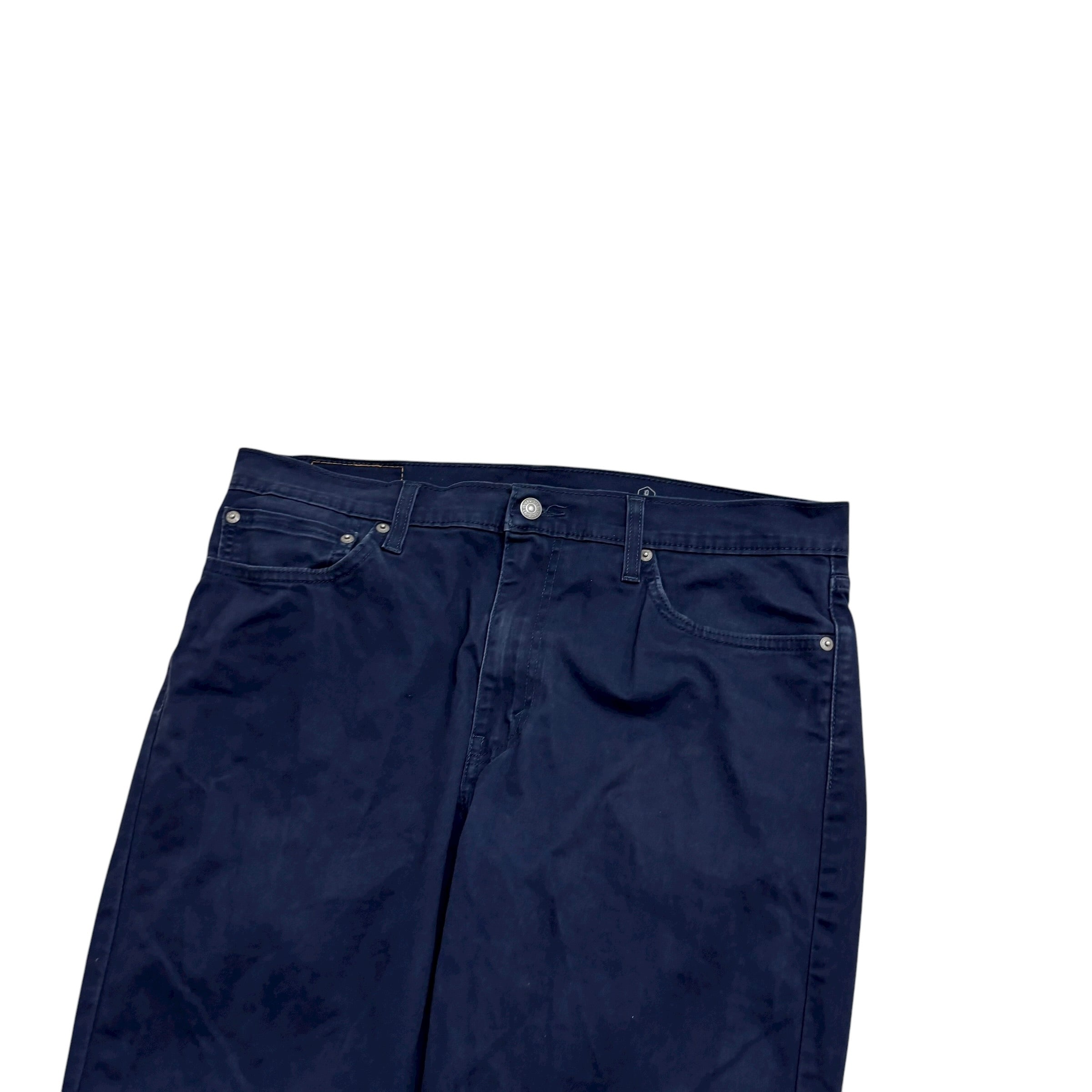 Levis 511 Trousers W36 L32 Mens Navy Blue Slim Fit Stretch Pant