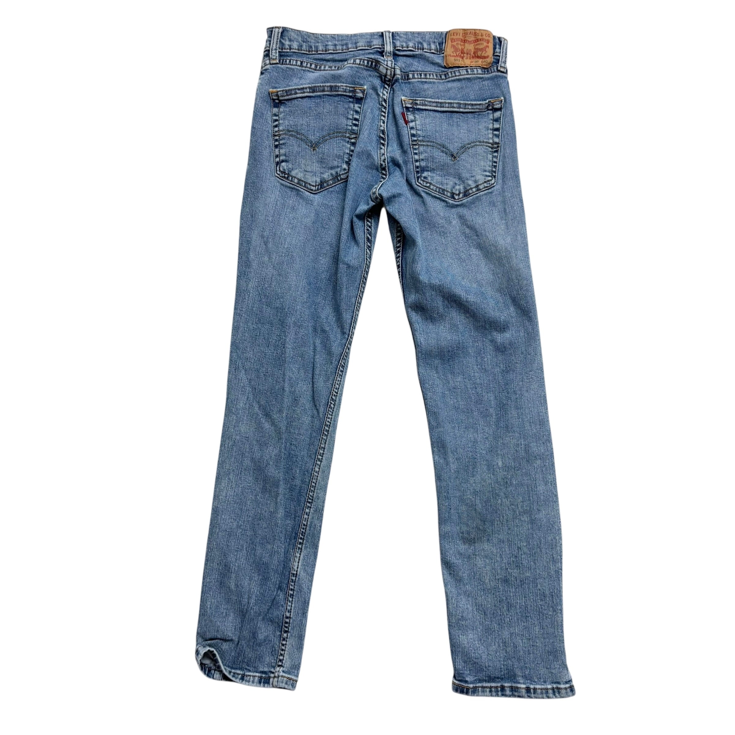 Levis 511 Jeans W29 L29 Mens Light Blue Slim Fit Stretch Denim