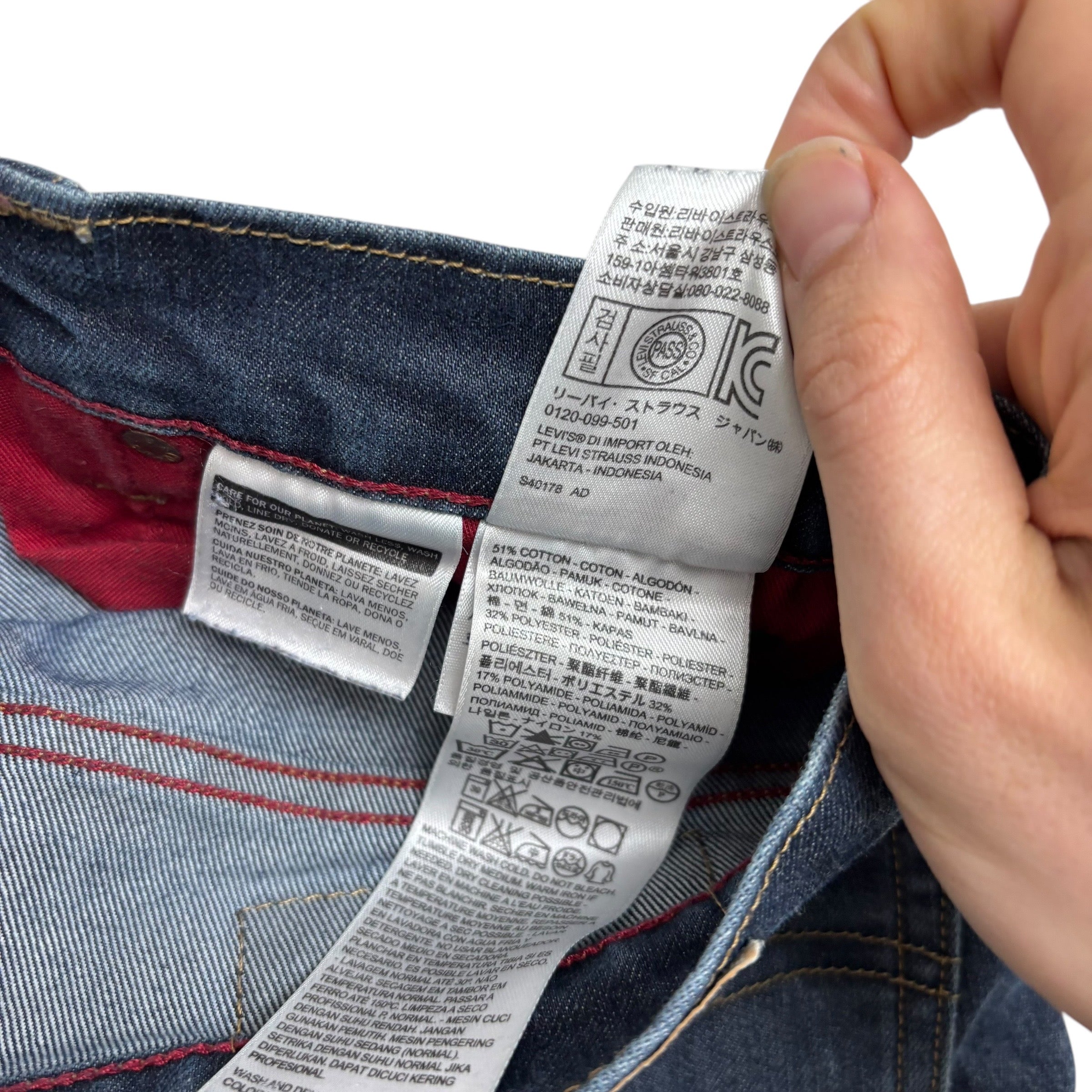 Levis 511 Jeans W31 L30 Mens Dark Blue Slim Fit Denim