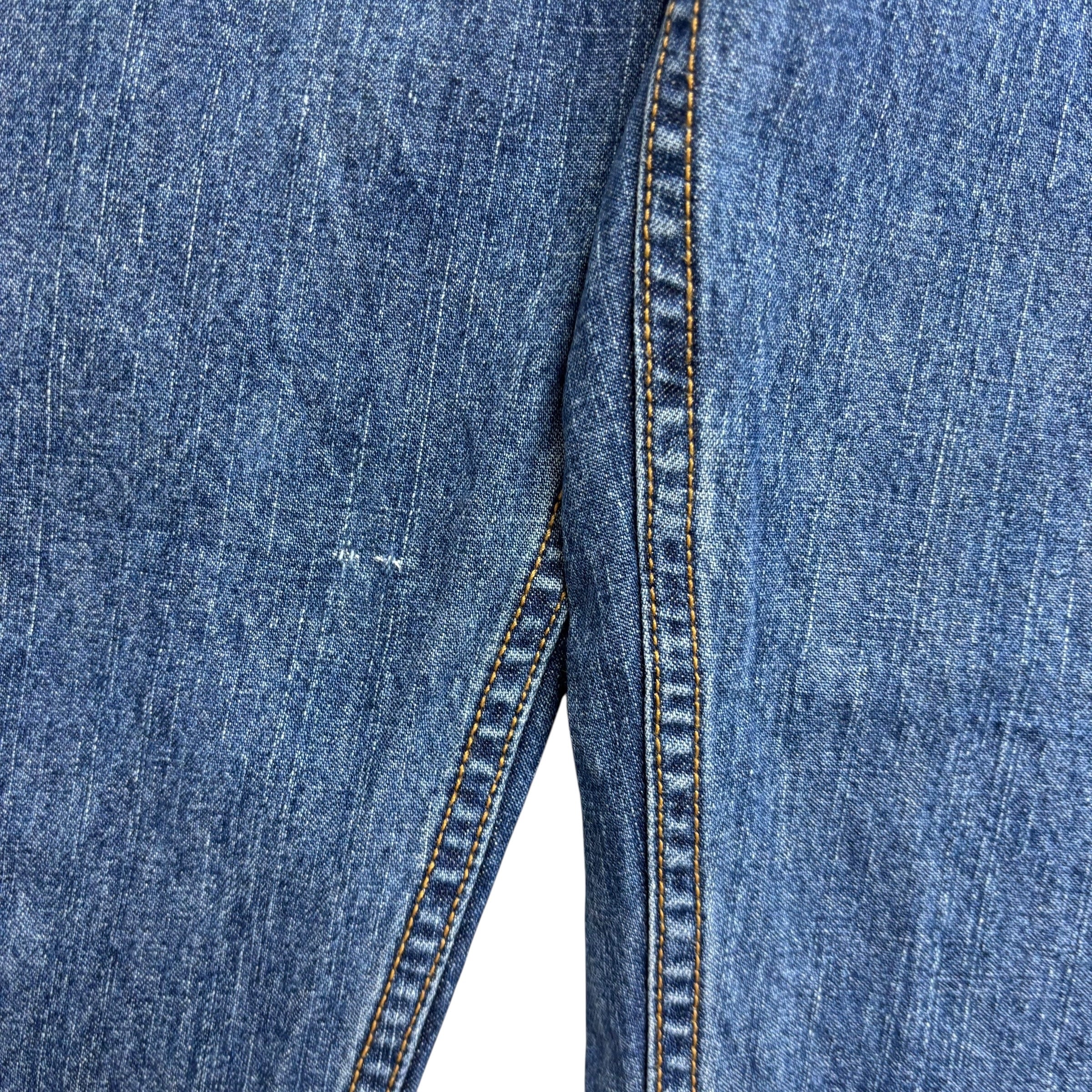 Levis 569 Jeans W38 L34 Mens Mid Blue Baggy Relaxed Straight Fit Vintage Denim