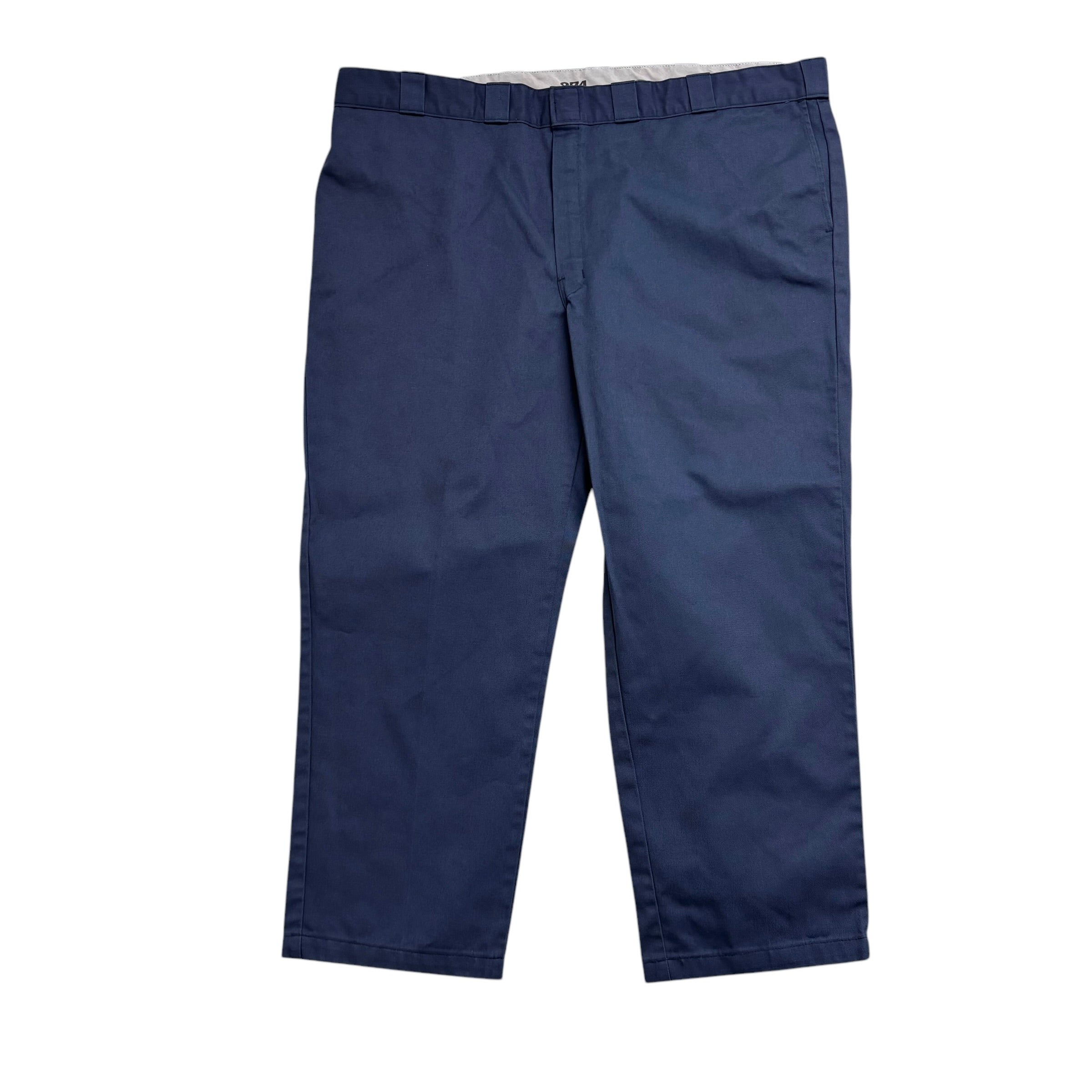 Dickies 874 Trousers W48 L30 Mens Blue Pants Original Straight Fit Workwear
