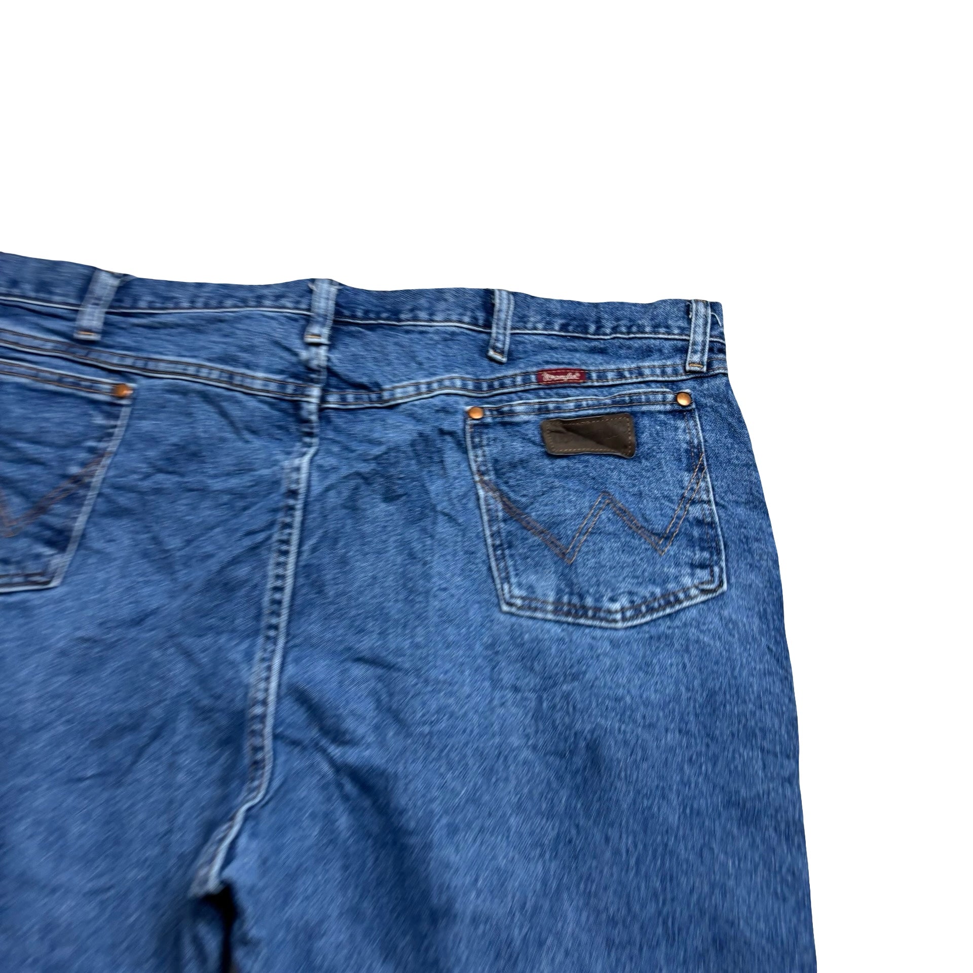 Wrangler Jeans Cowboy Cut W44 L30 Mens Mid Blue 31MWZ Relaxed Fit Denim (E)