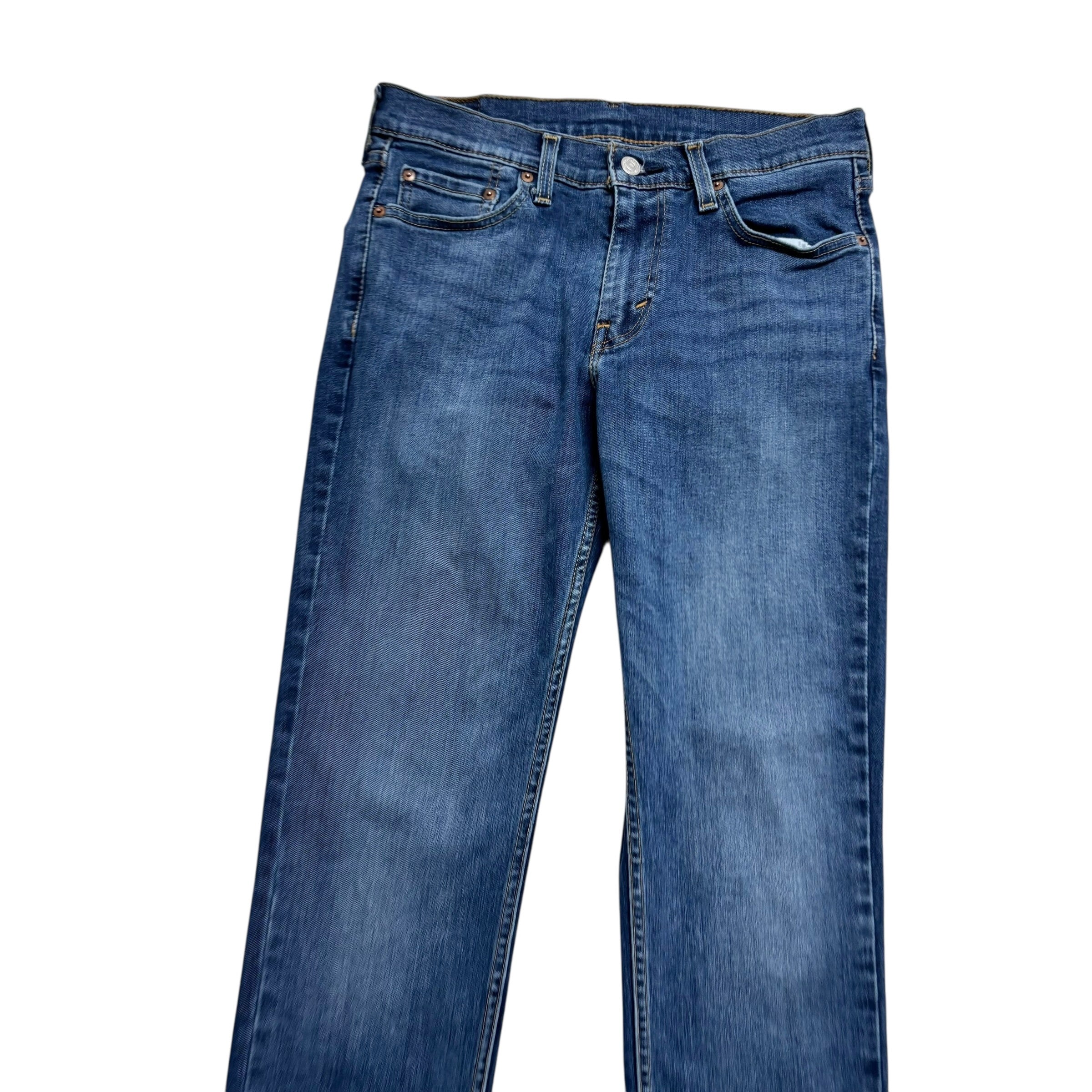 Levis 511 Jeans W30 L32 Mens Mid Blue Slim Fit Stretch Denim (E)