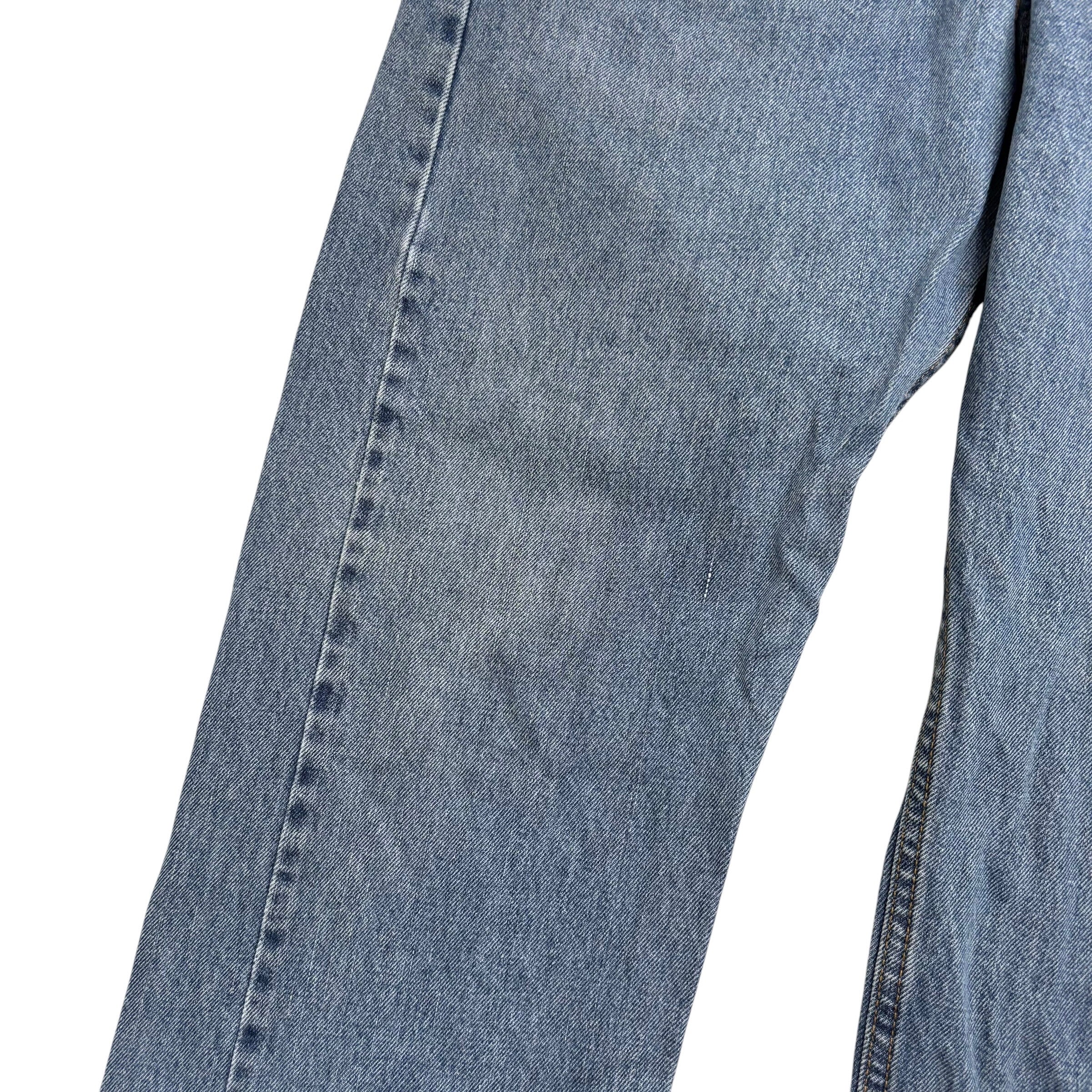 Levis 505 Jeans W36 L30 Mens Light Blue Regular Straight Fit Denim