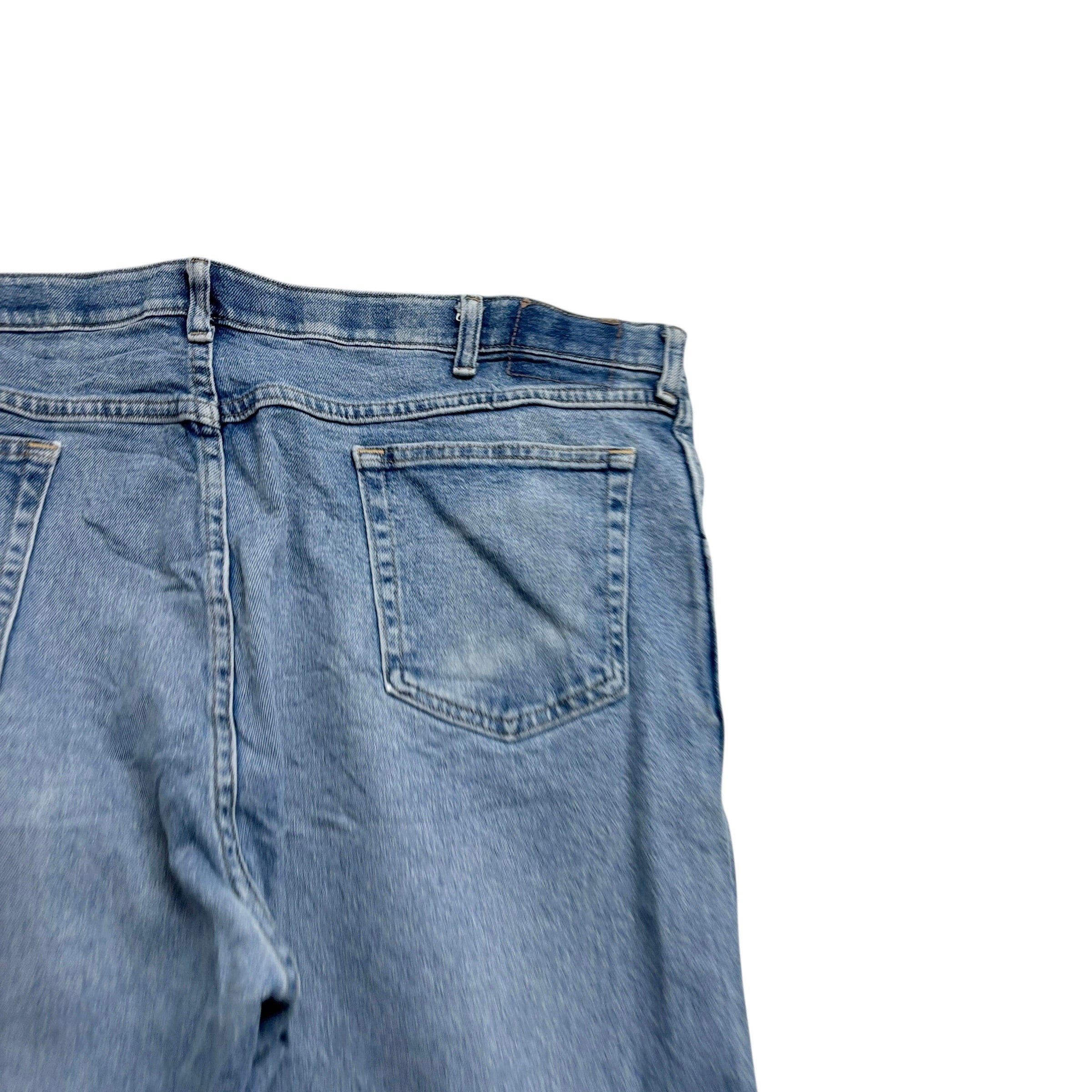 Wrangler Jeans W42 L30 Mens Light Blue Regular Straight Fit Stretch Denim