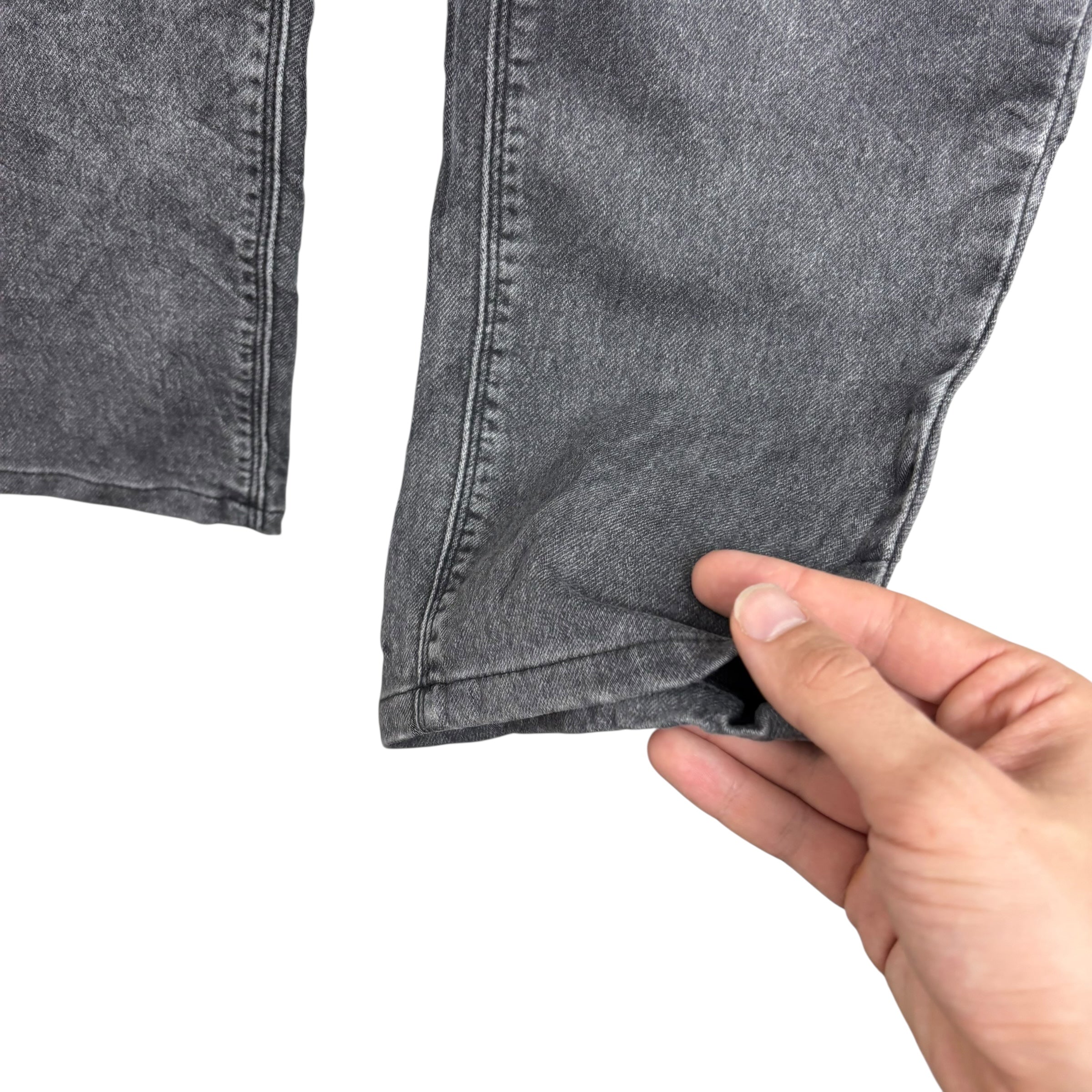 Levis Signature Jeans W32 L27 Mens Grey Slim Fit Stretch Denim (E)