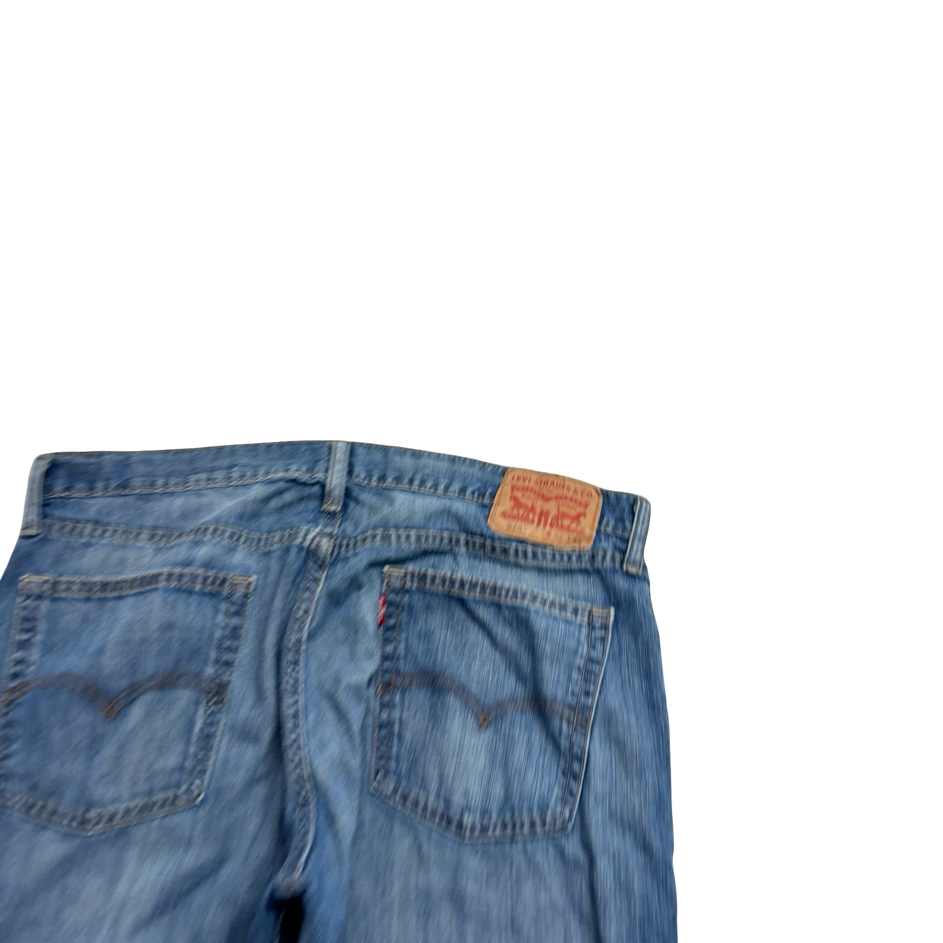 Levis 514 Jeans W36 L34 Mens Mid Blue Regular Straight Fit Denim