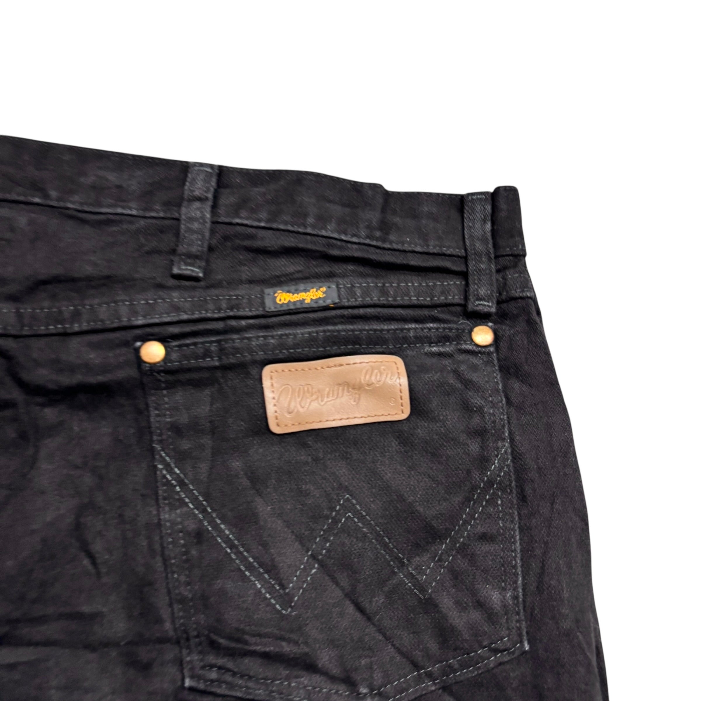Wrangler Jeans Cowboy Cut W42 L34 Mens Black 13MWZ Original Fit Denim (E)