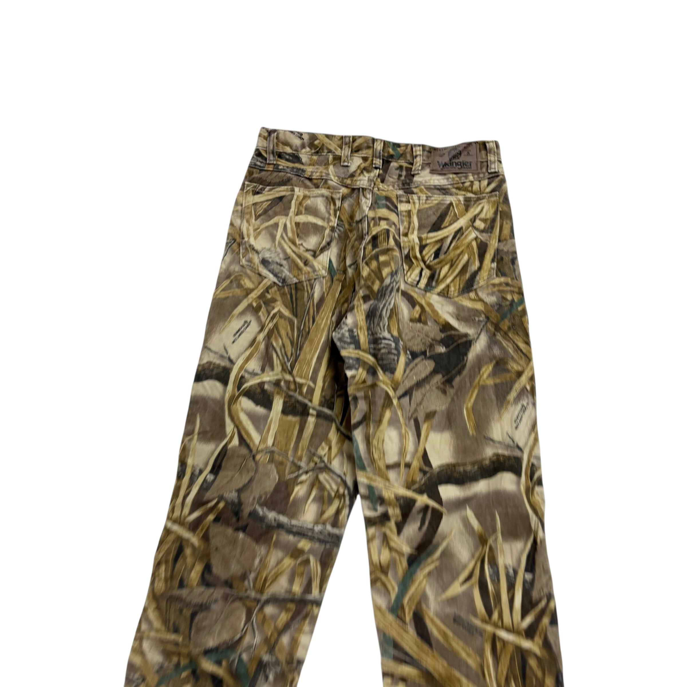 Wrangler Camouflage Jeans W29 L30 Mens Double Knee Realtree Vintage Relaxed (E)
