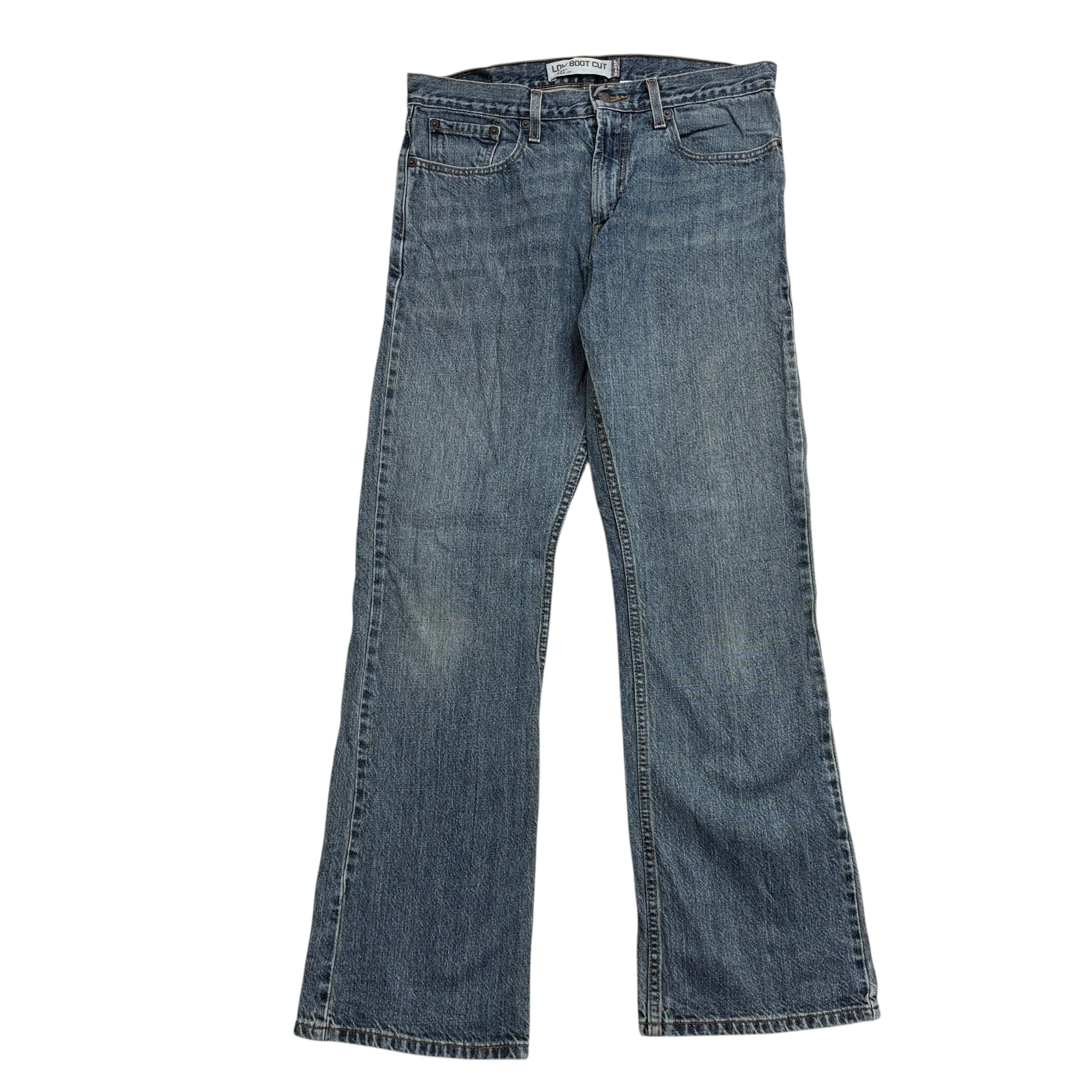 Levis 527 Jeans W32 L32 Mens Mid Blue Regular Bootcut Fit Vintage Denim