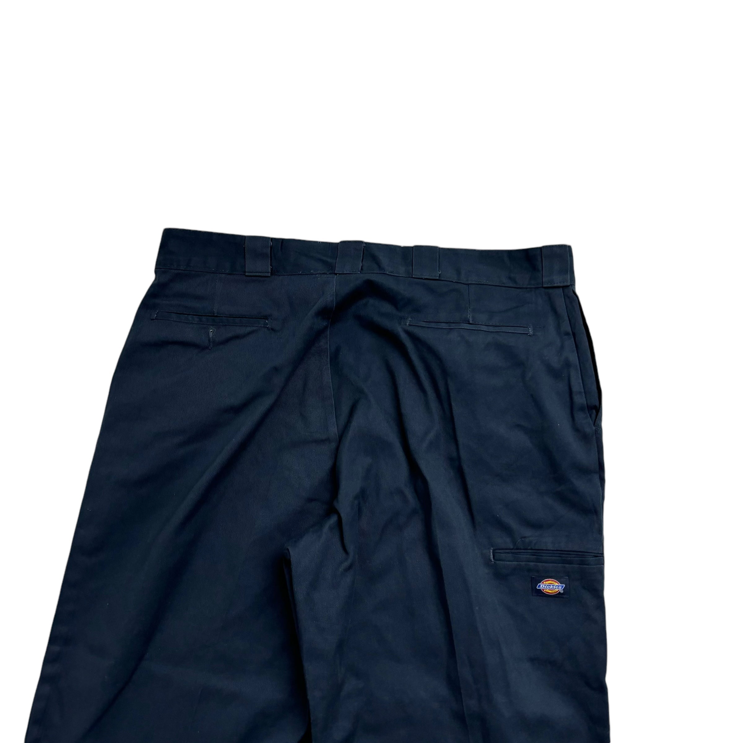 Dickies Double Knee Trousers W40 L30 Mens Navy Blue Pants Baggy Relaxed Workwear