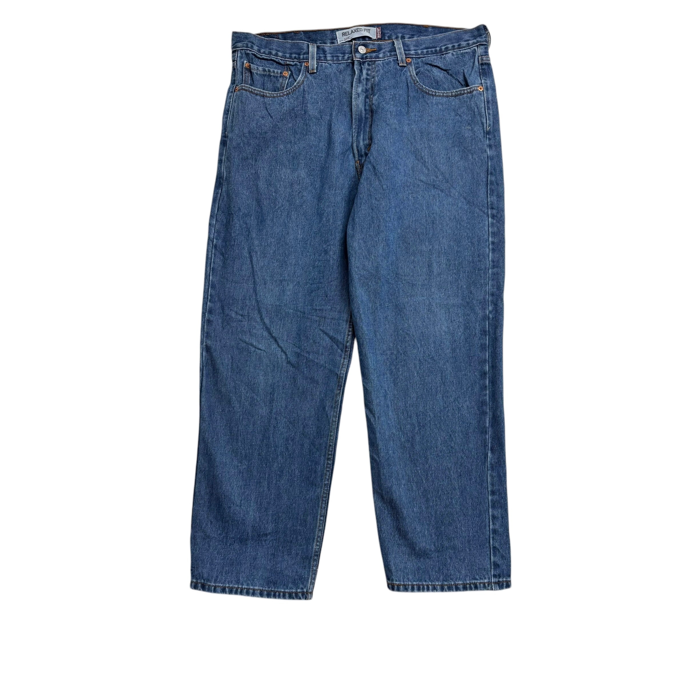 Levis 550 Jeans W38 L30 Mens Mid Blue Baggy Relaxed Straight Vintage Denim (E)